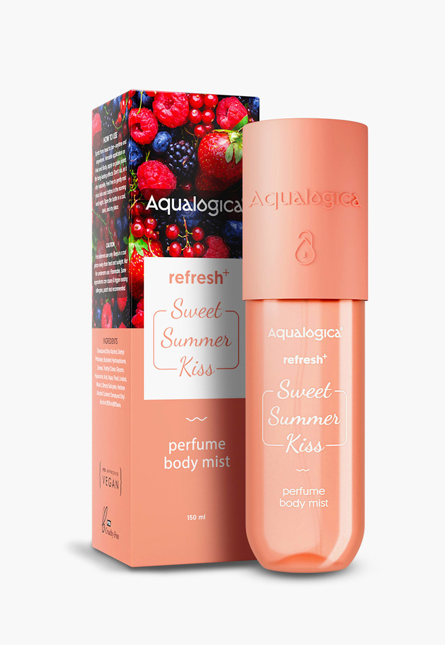 AQUALOGICA Refresh Plus Perfume Body Mist - Sweet Summer Kiss - 150ml-picture-26