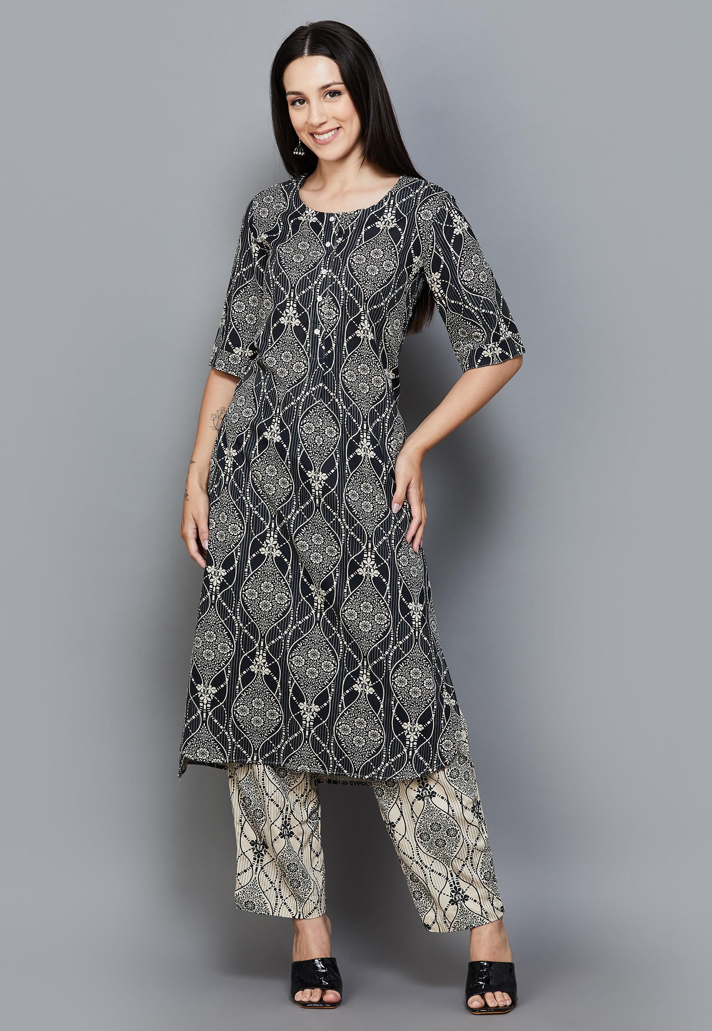 BIBA Printed Straight Kurta Set-picture-43