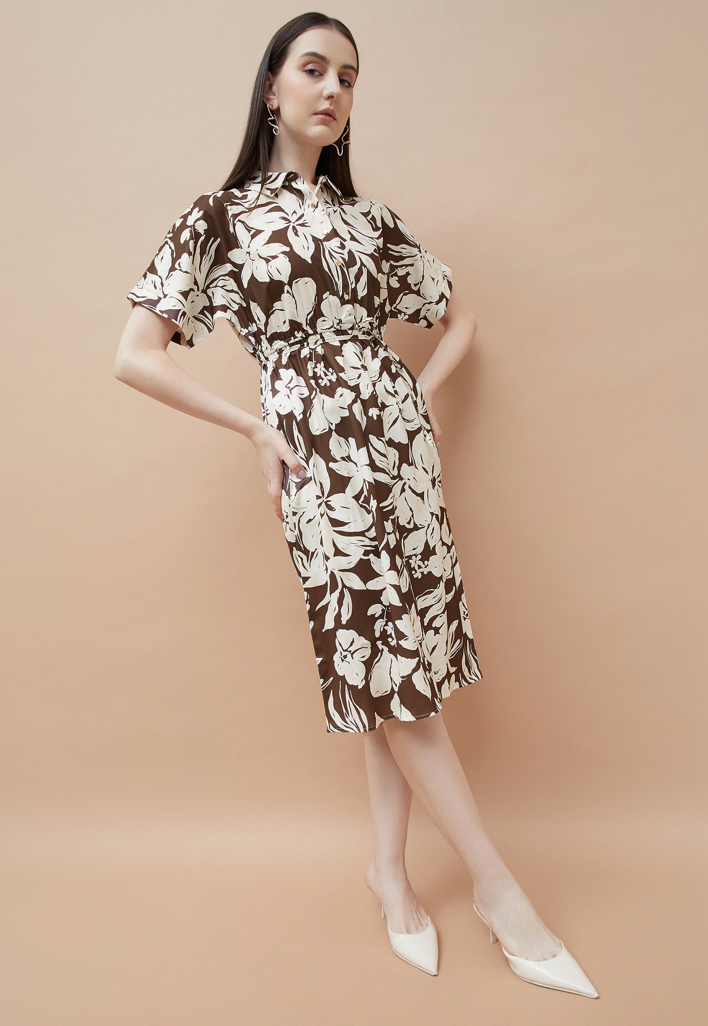 CODE Floral Print Midi Dress-picture-12