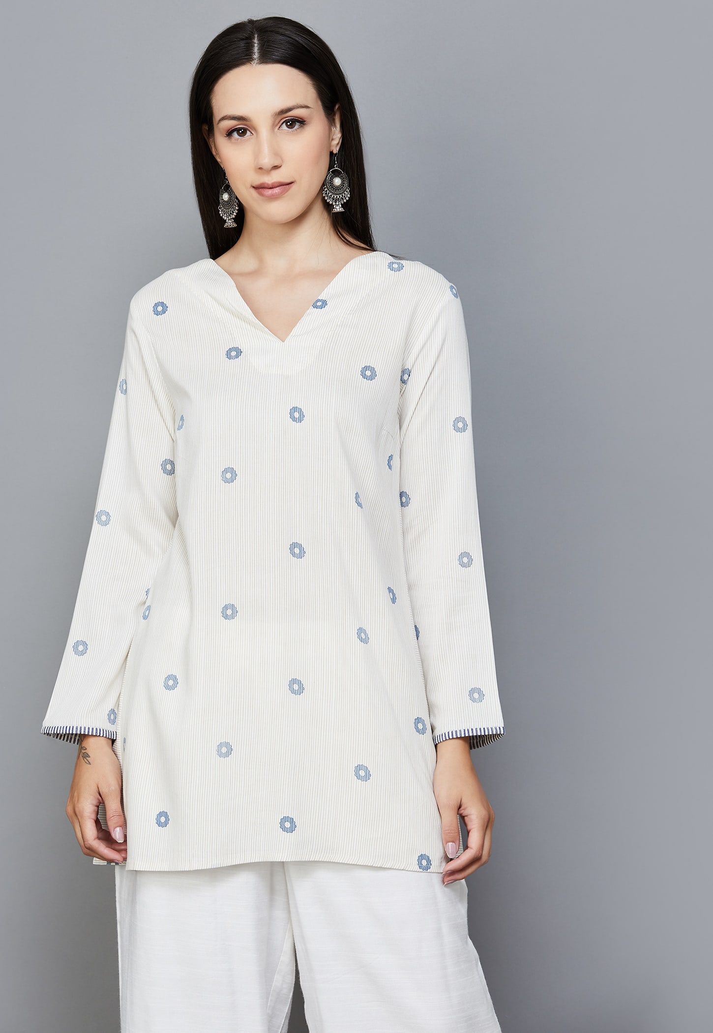 W Floral Embroidered Tunic-image-16