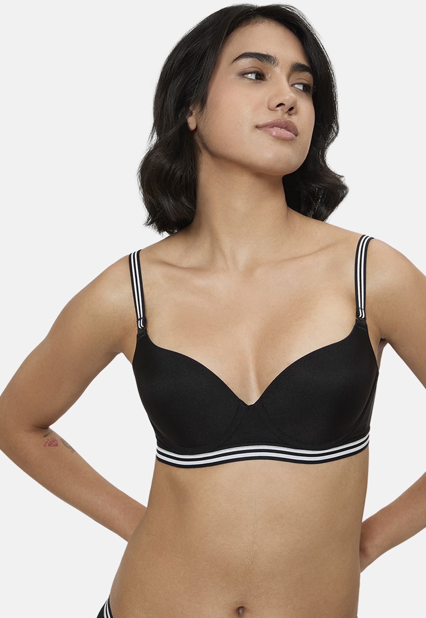 TRIUMPH Striped Padded Wired T-shirt Bra-picture-26