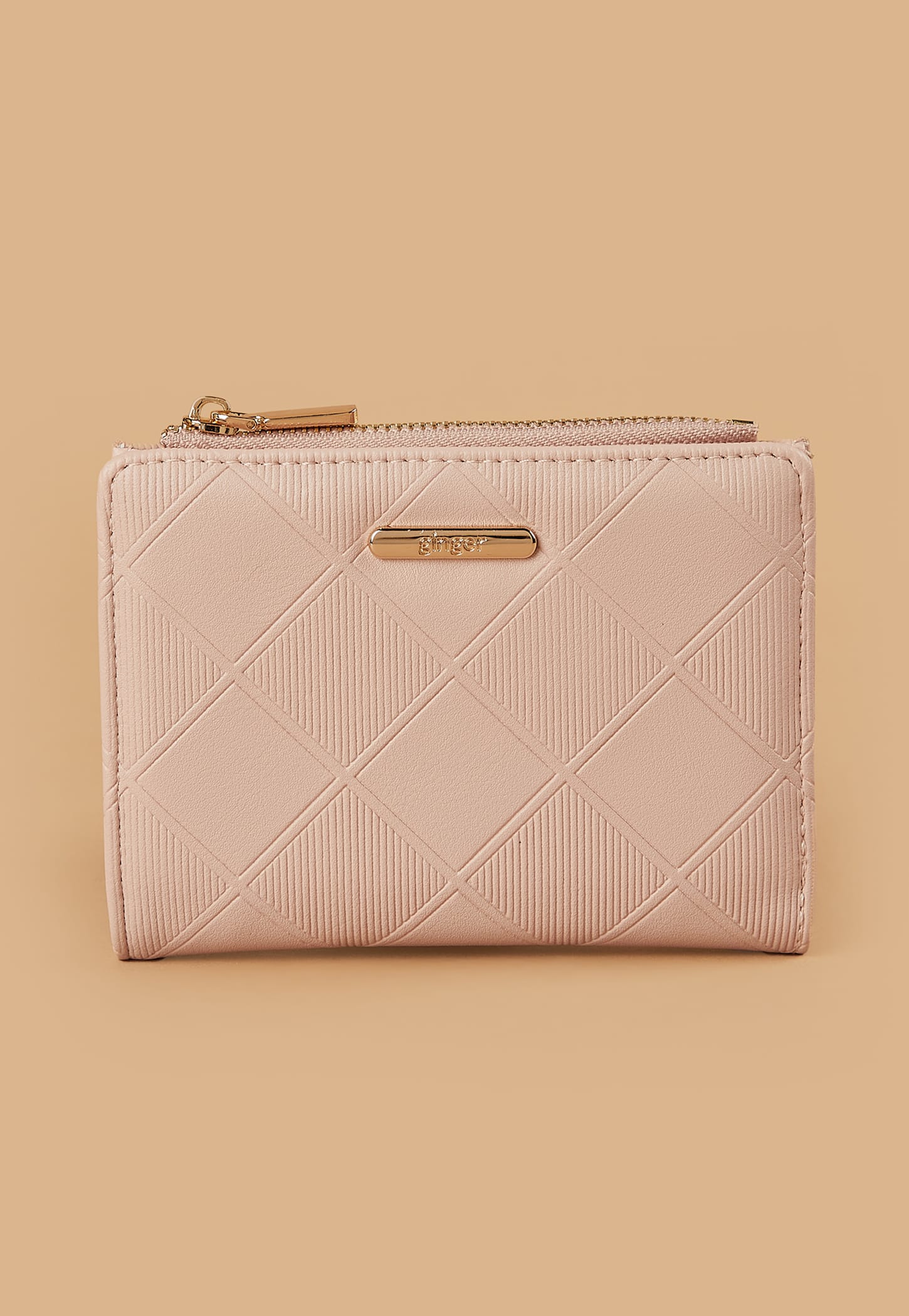 GINGER Textured Bi-Fold Wallet
