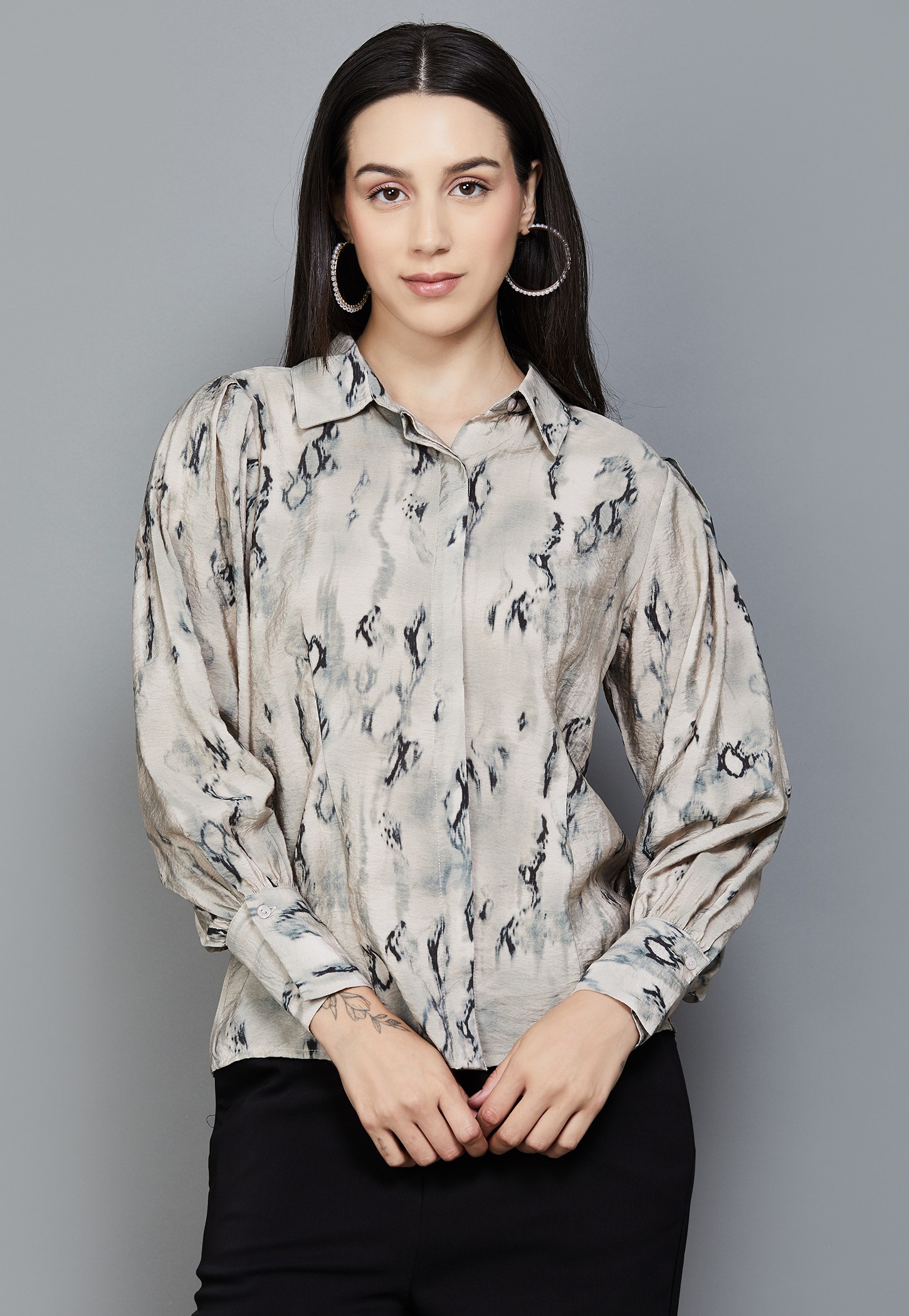 MADAME Printed Regular Fit Shirt-picture-14