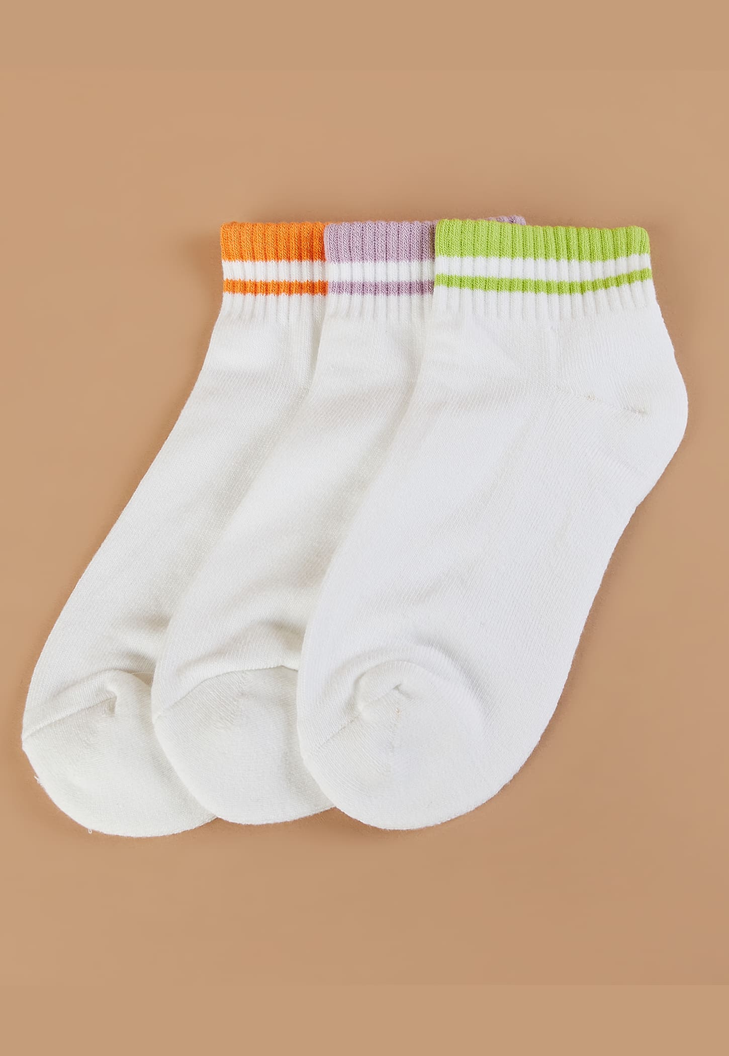 GINGER Assorted Ankle-Length Socks - Pack of 3-picture-12