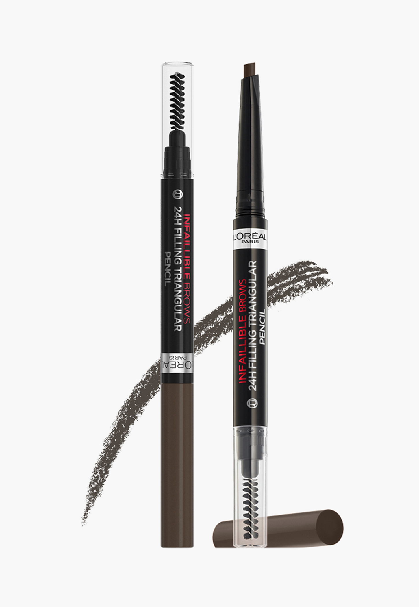 LOREAL PARIS Infallible 24H Brow Filling Triangular Pencil - 1.0 Ebony -1g-picture-44
