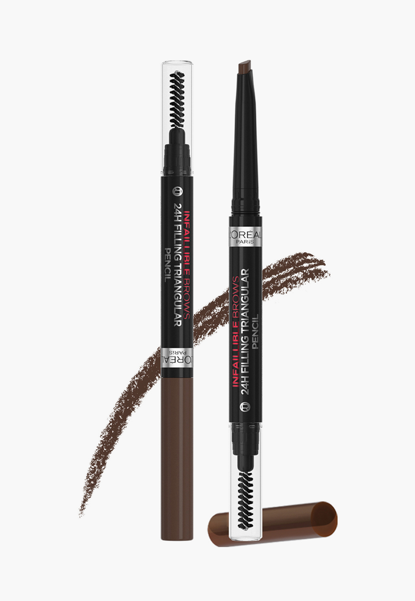 LOREAL PARIS Infallible 24H Brow Filling Triangular Pencil - 3.0 Brunette - 1g-picture-33