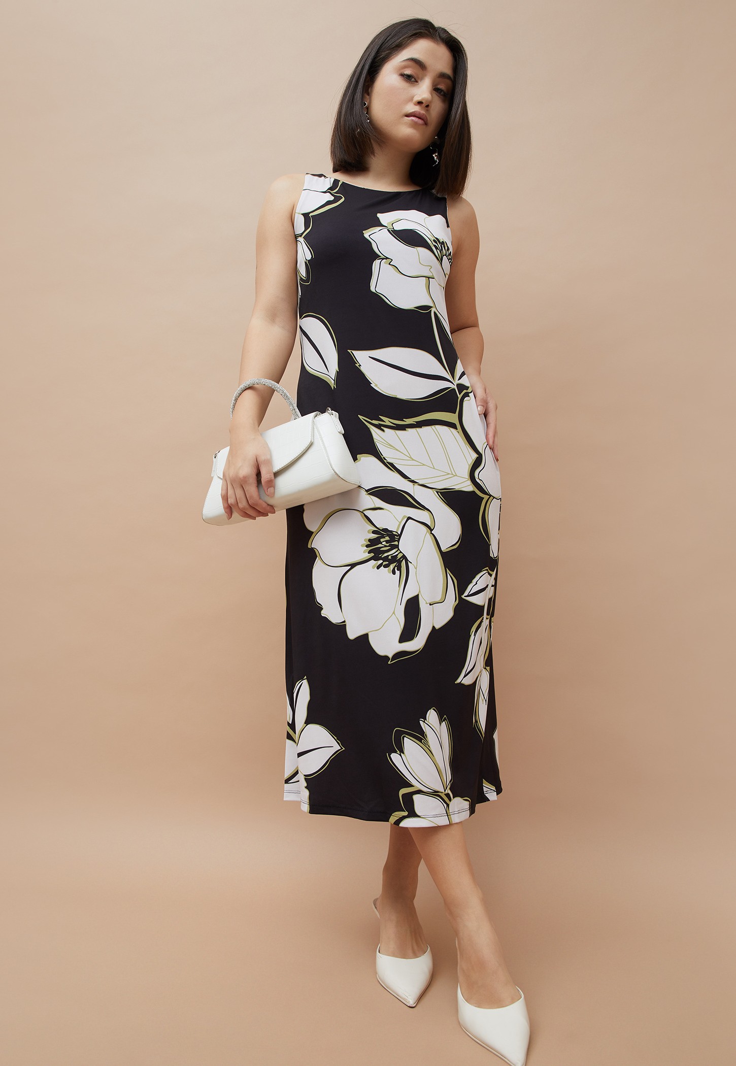 CODE Floral Print Sheath Dress-picture-27