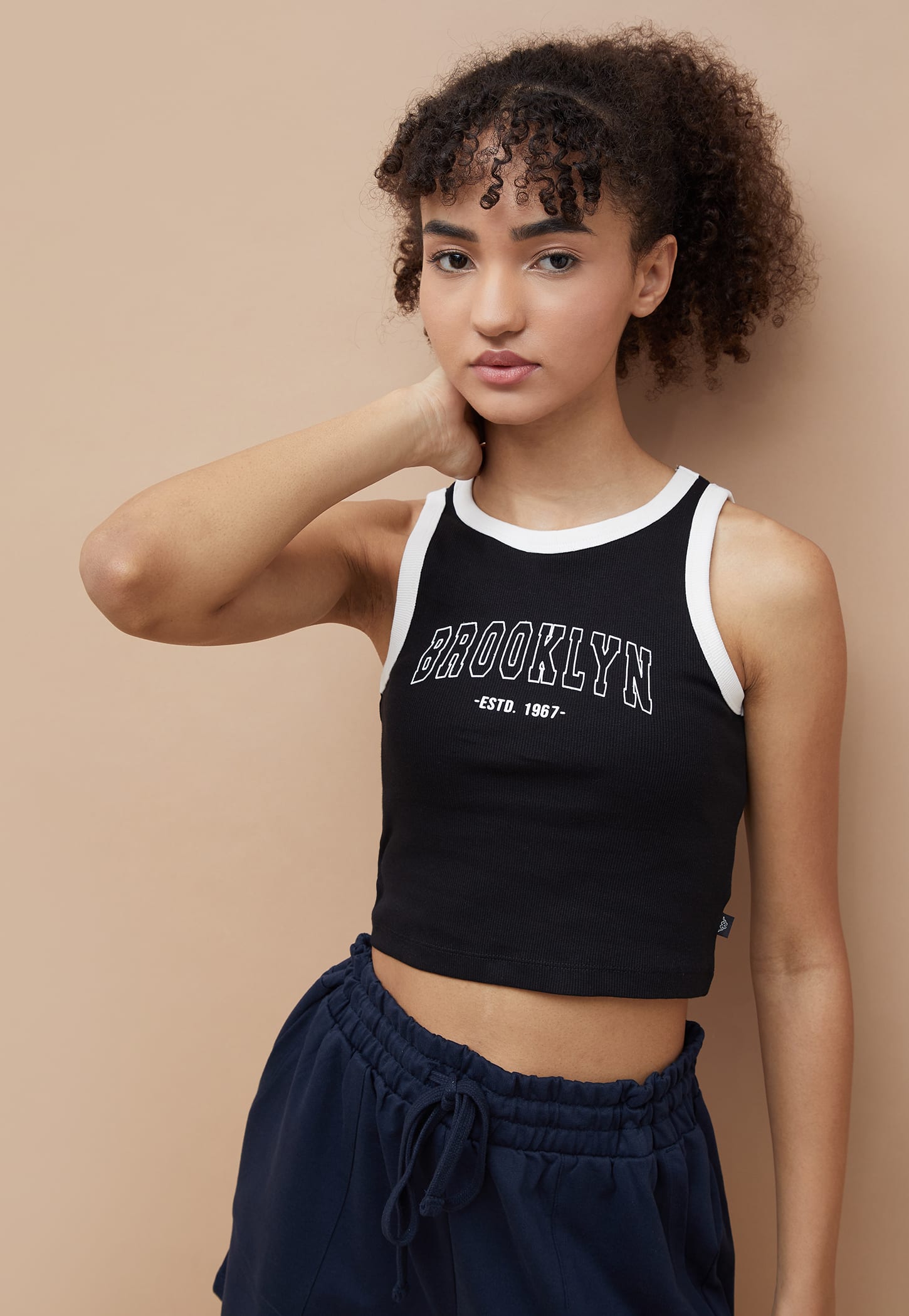 KAPPA Typographic Print Crop T-shirt
