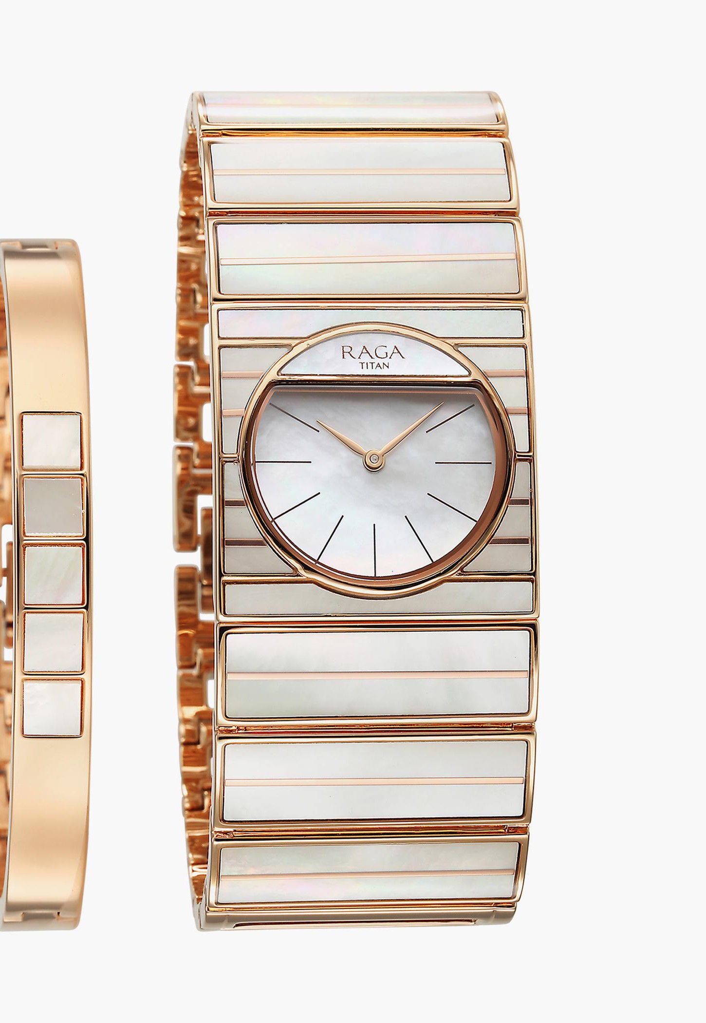 TITAN Raga Power Pearls Analog Watch with Bracelet - NT95234WM01F-picture-16