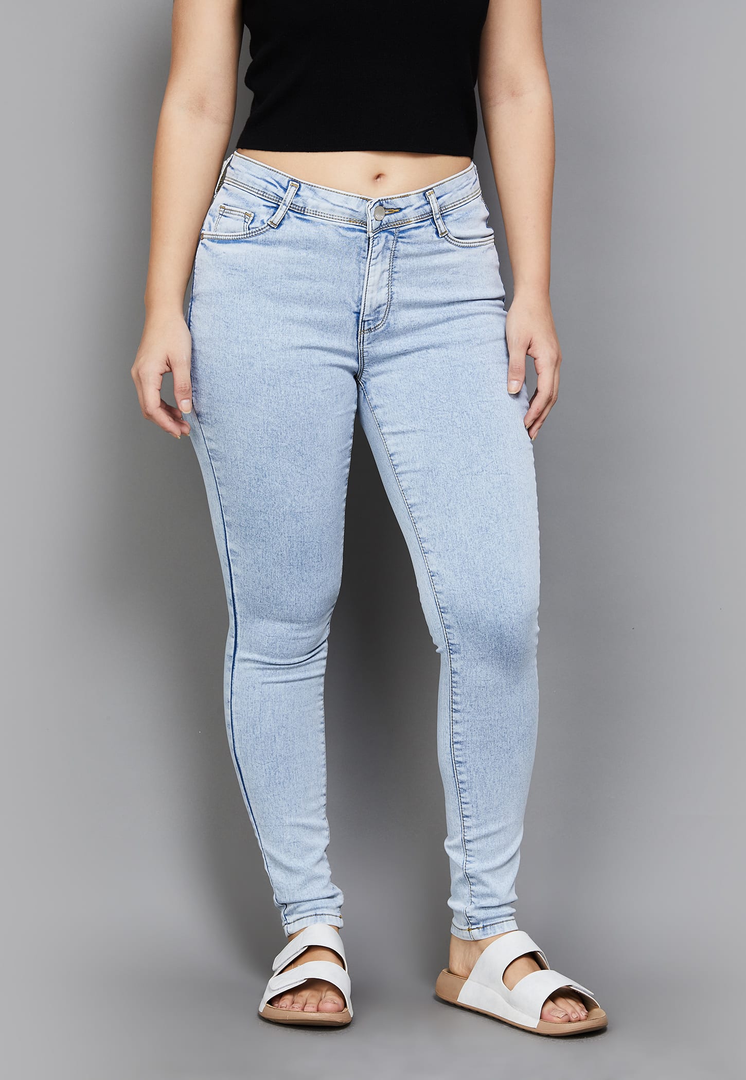 KRAUS Lightwashed Skinny Fit Jeans-picture-26
