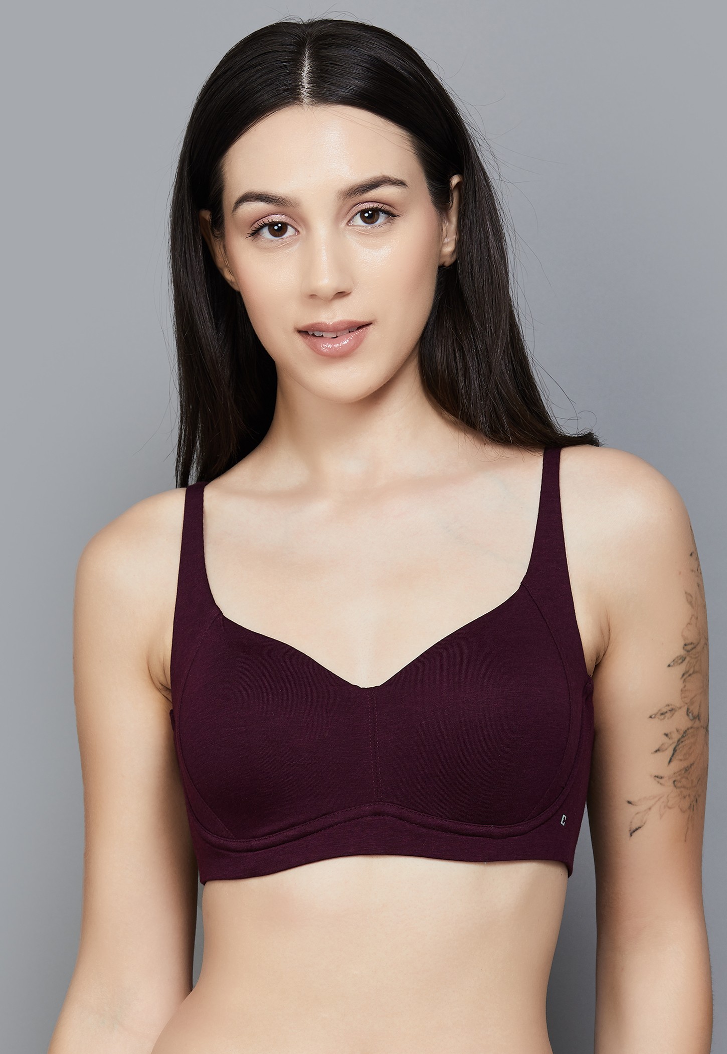 ENAMOR Solid Padded Non Wired T-shirt Bra-picture-24