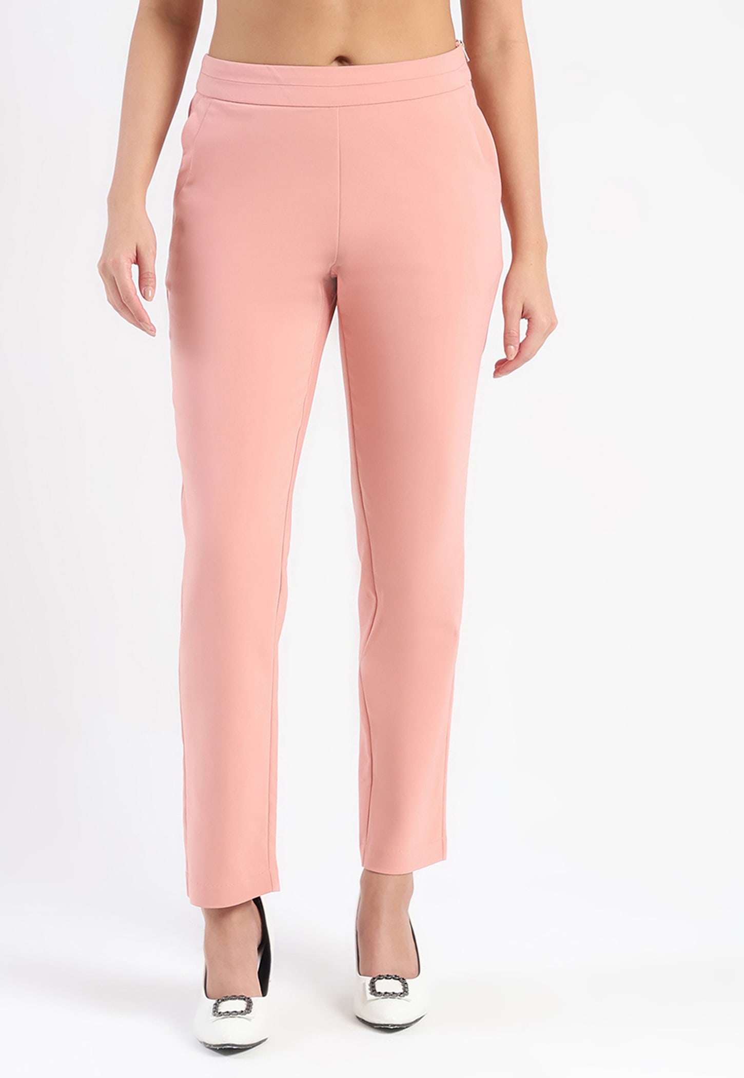 MADAME Solid Trousers-image-2