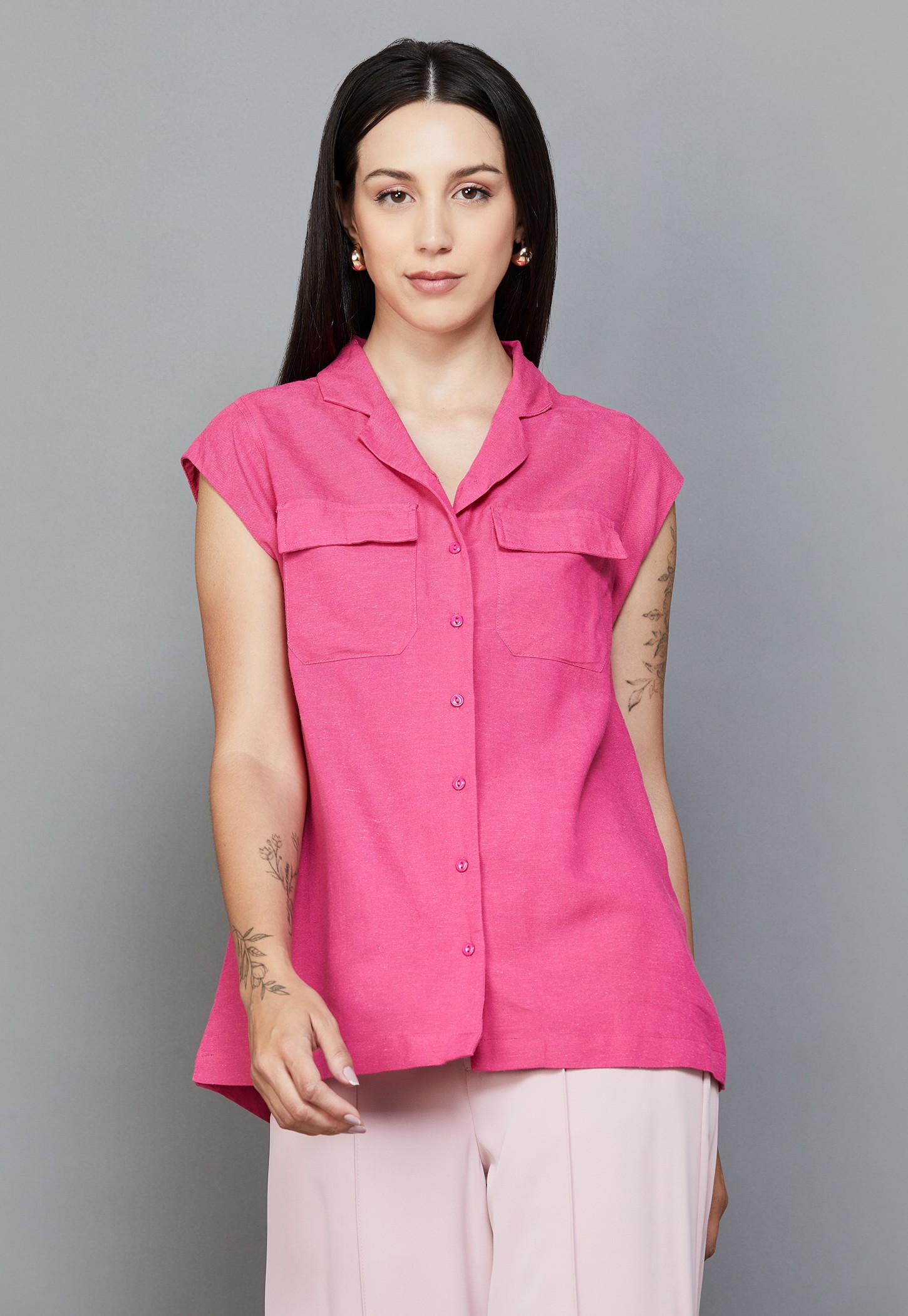AND Solid Shirt Style Top-picture-52