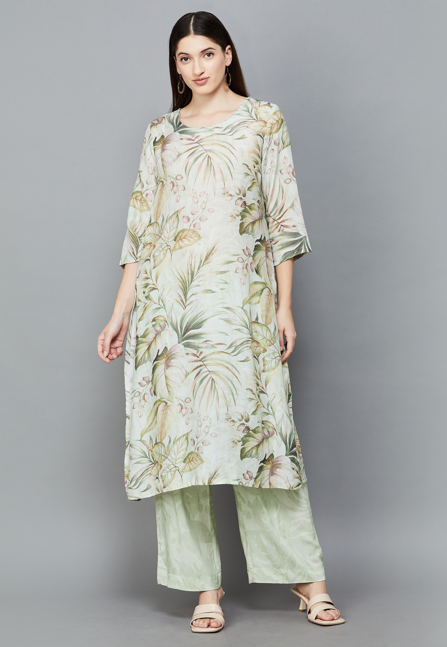 BIBA Printed Straight Kurta Set-picture-27