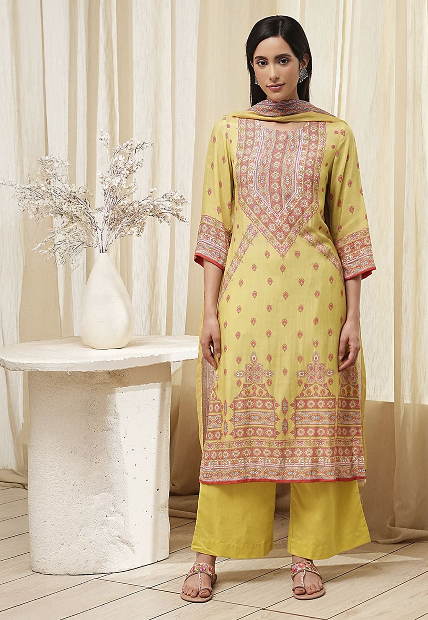 BIBA Printed Straight Kurta Set-picture-22