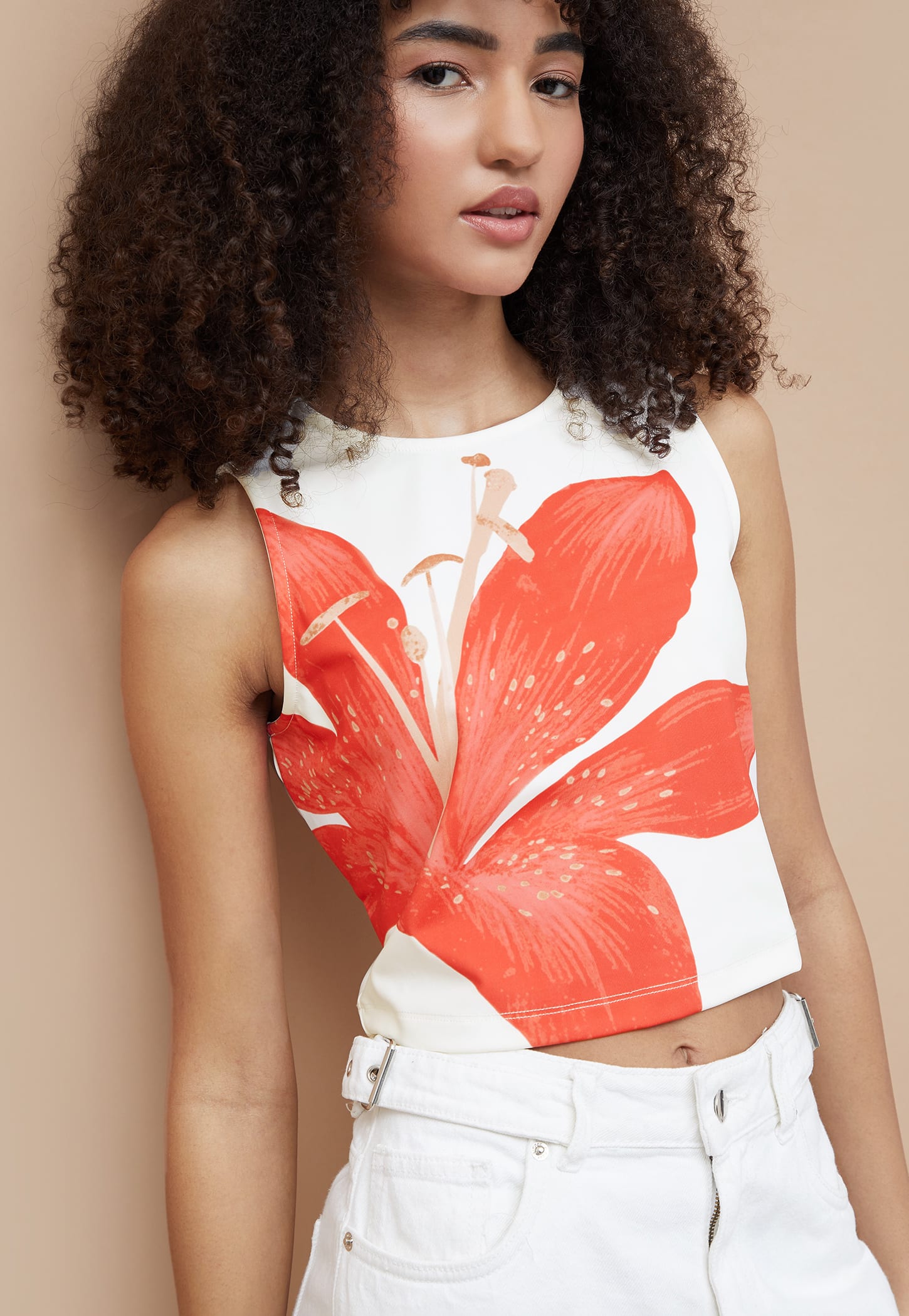 GINGER Floral Print Crop Top-picture-30