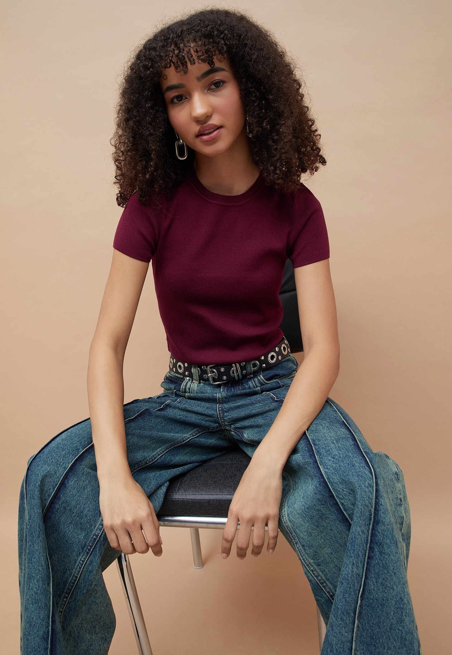 GINGER Solid Crop Top-picture-32