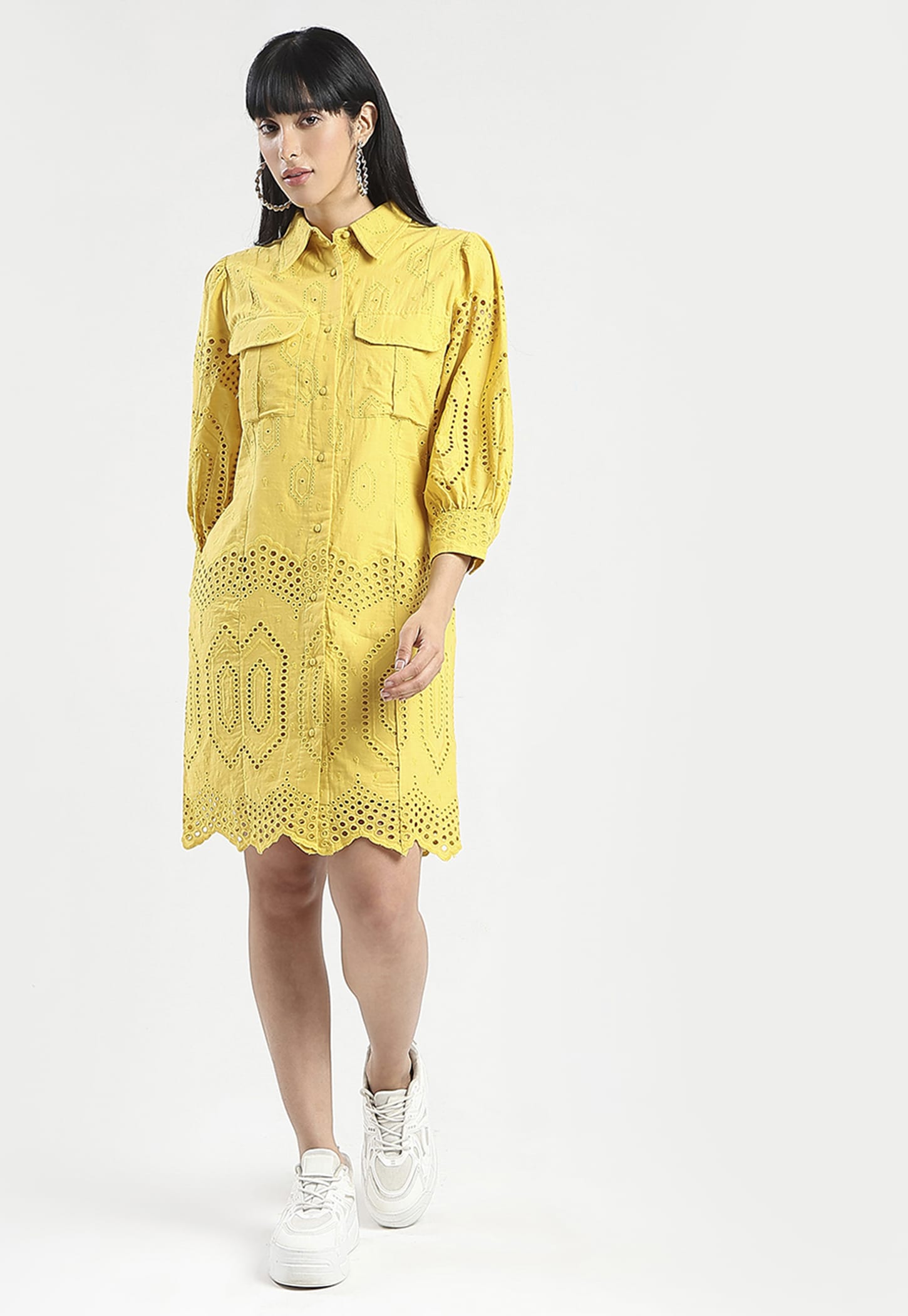 MADAME Schiffli Shirt Dress-picture-44