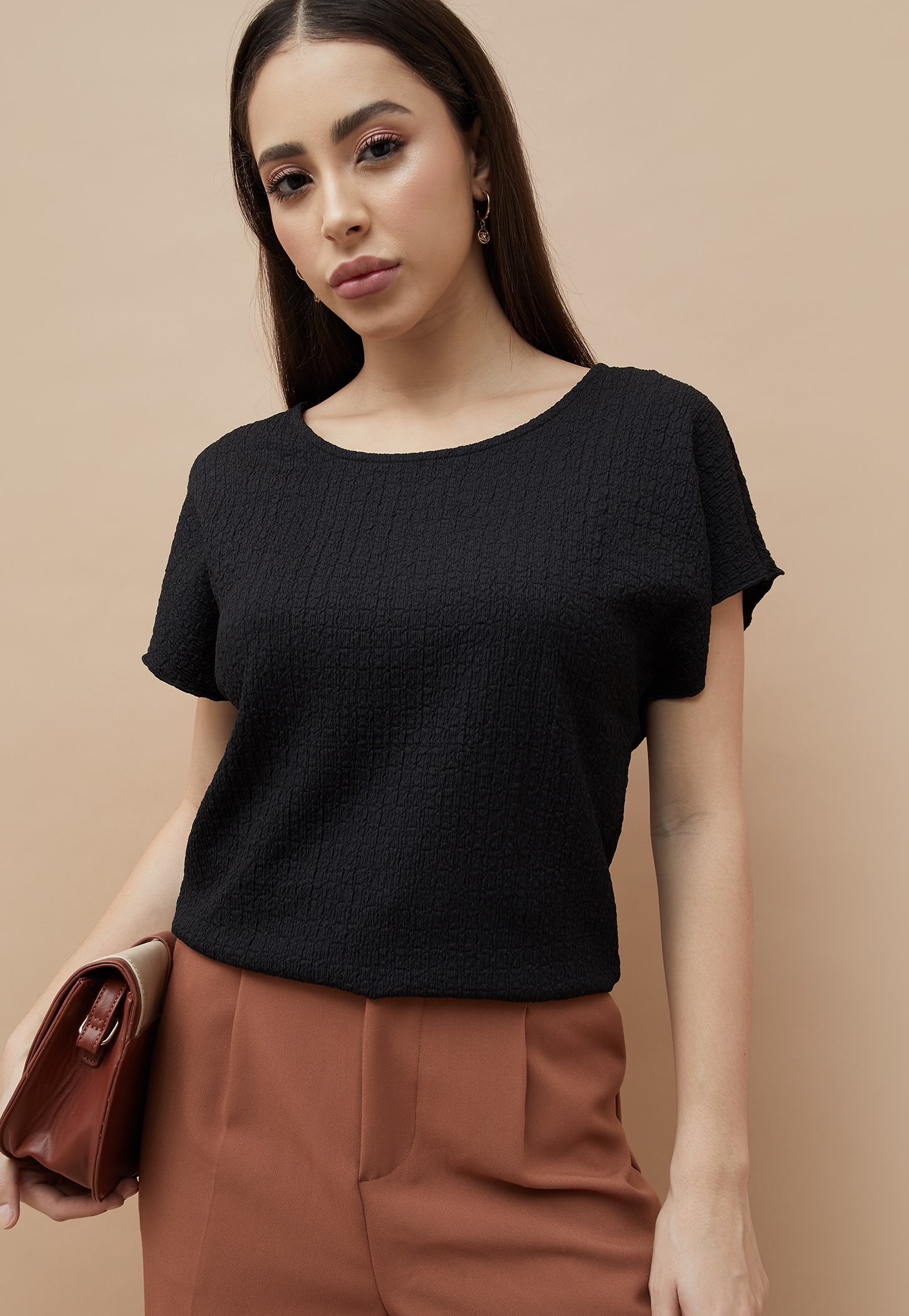 CODE Textured Knit Top-picture-35