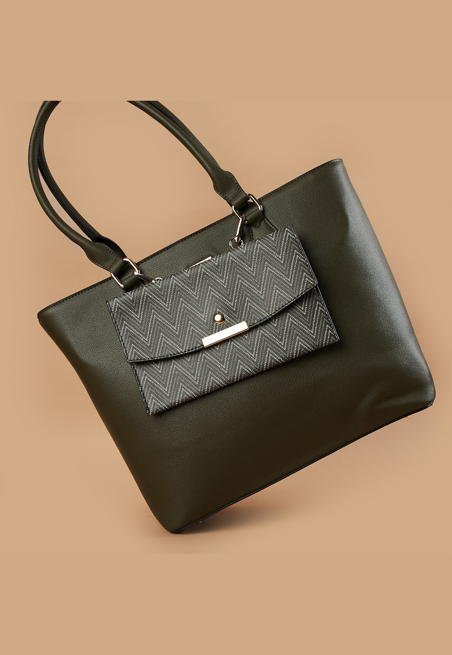 CODE Textured Shoulder Bag-picture-10