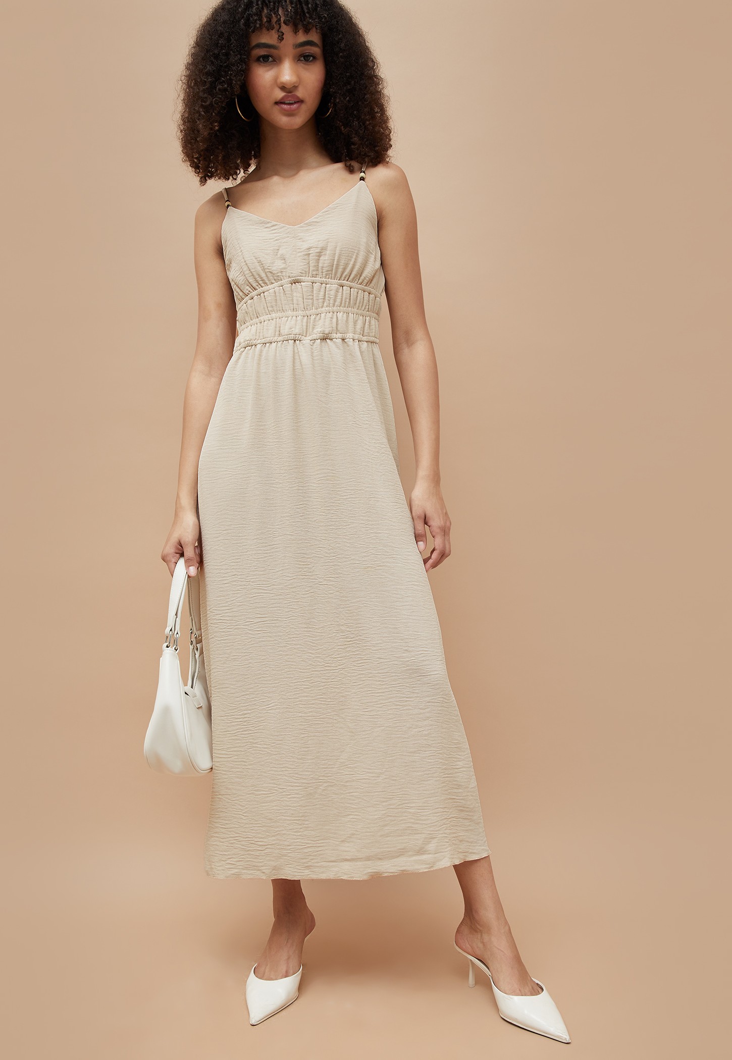 GINGER Textured A-line Dress-picture-33