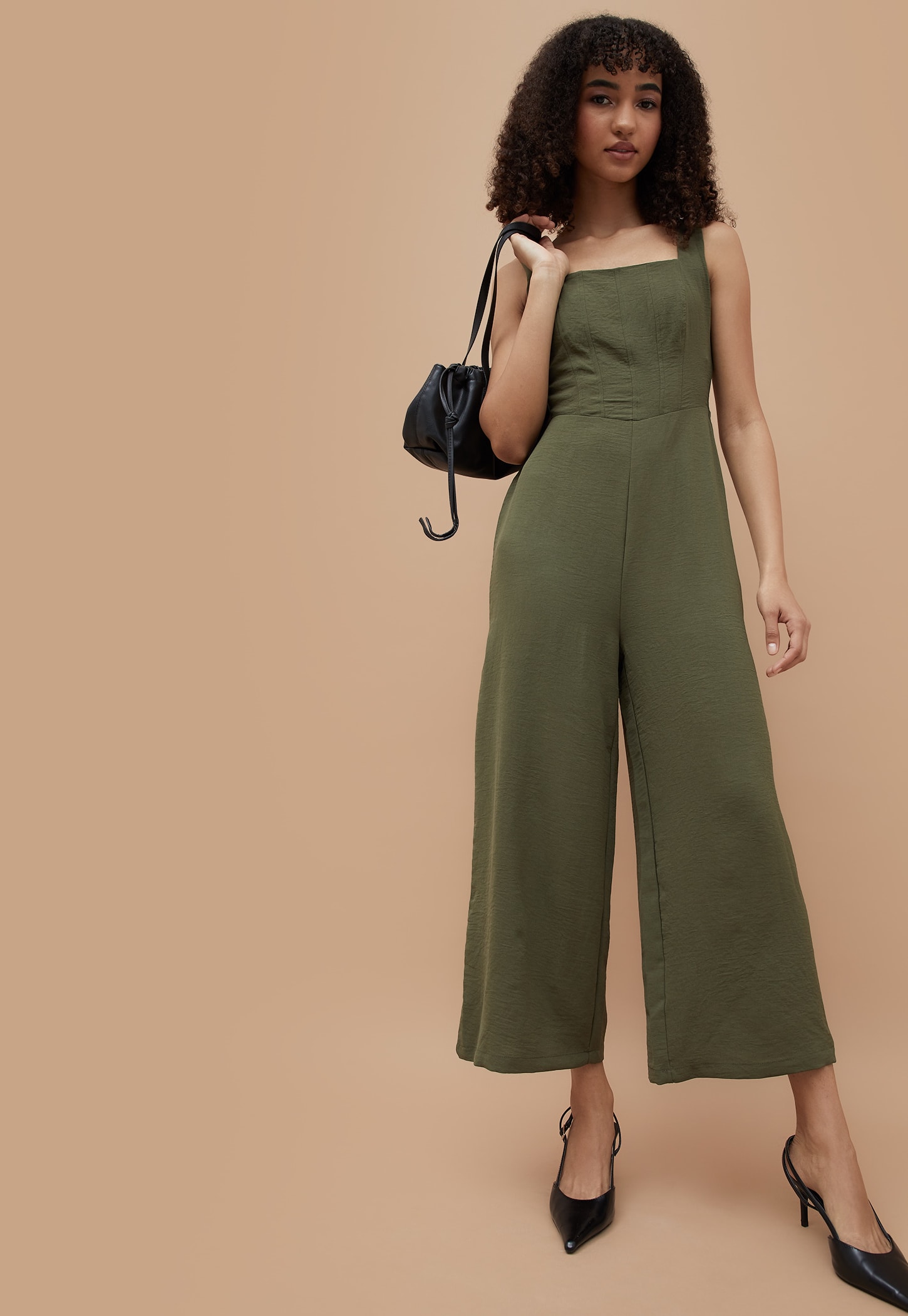 GINGER Textured Wide Leg Jumpsuit-picture-18