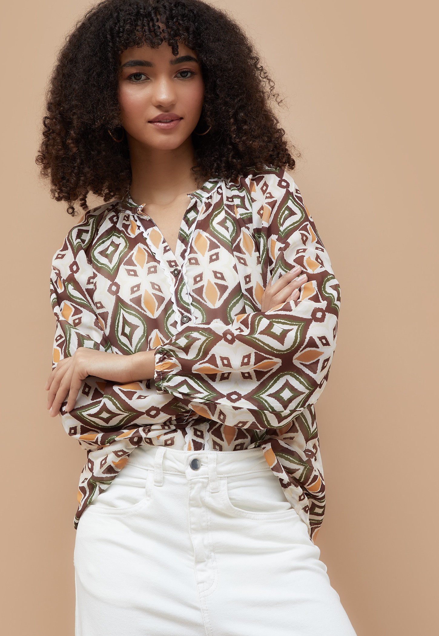 COLOUR ME Printed Top with Camisole-picture-15