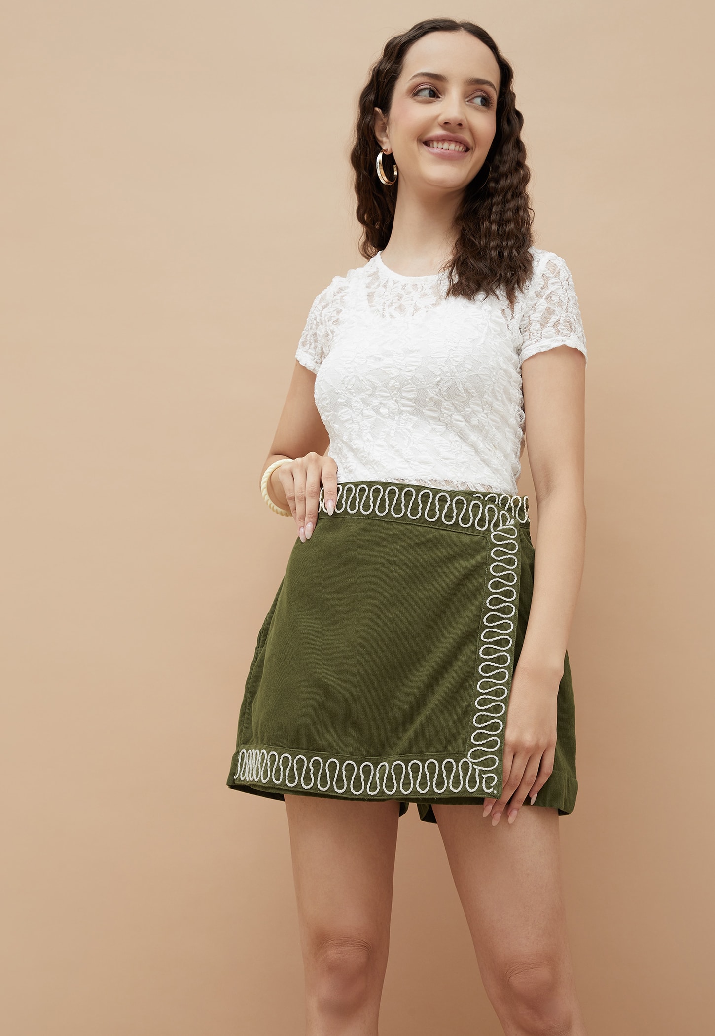 COLOUR ME Embroidered Skort-picture-29