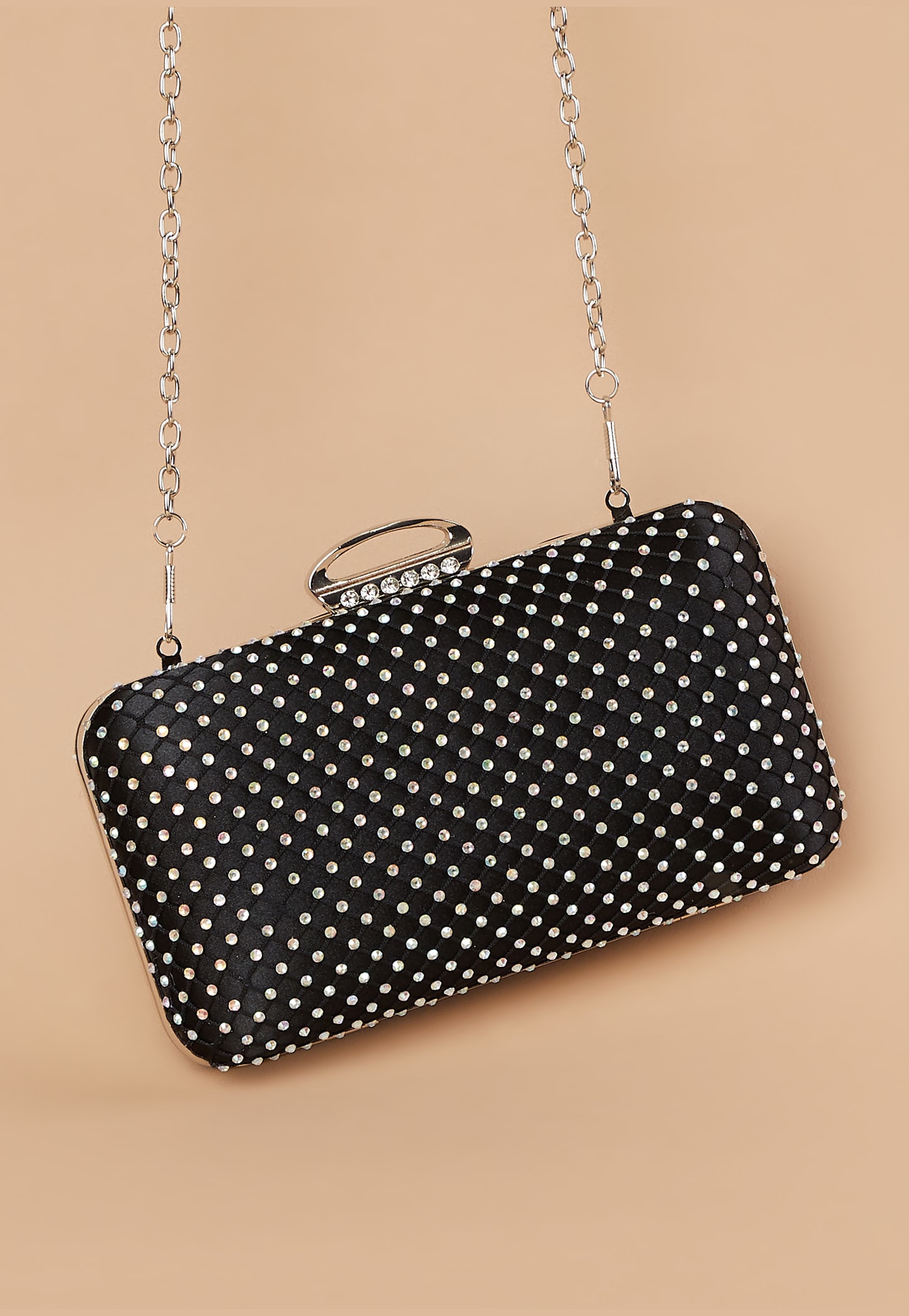 CODE Embellished Clutch with Sling-picture-11