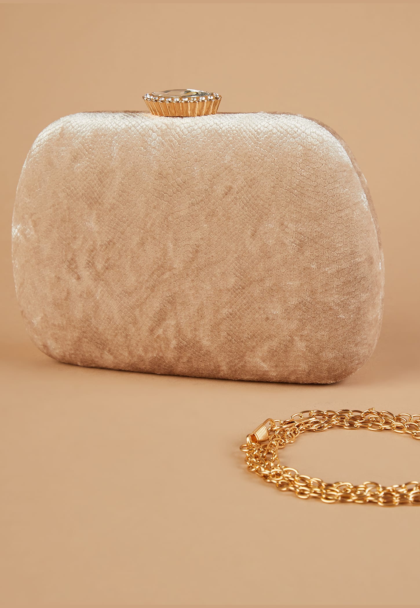 CODE Embellished Box Clutch with Sling-image-8