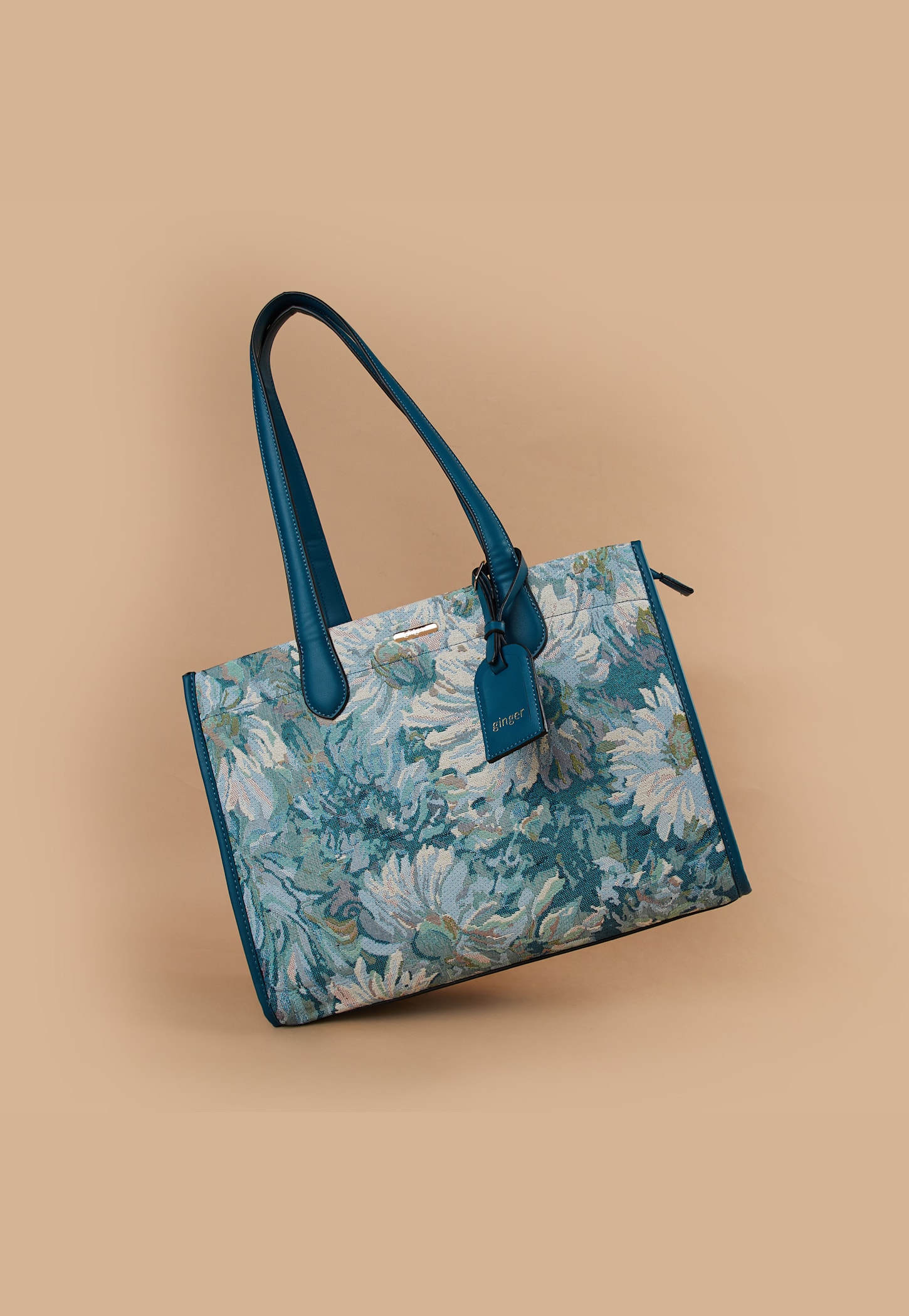 GINGER Floral Woven Shoulder Bag-picture-54