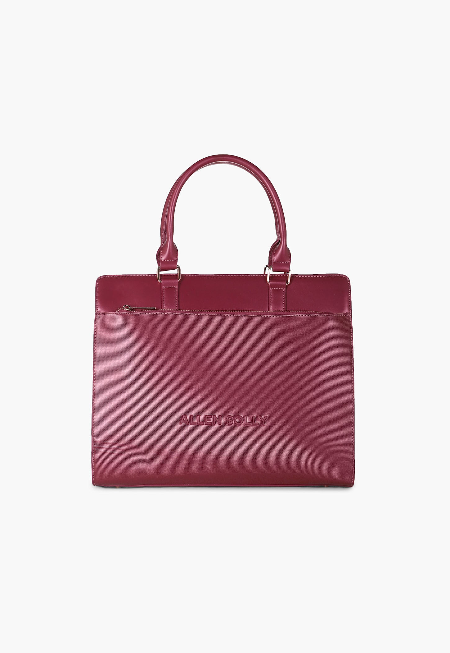 ALLEN SOLLY Logo Debossed Laptop Bag-image-12