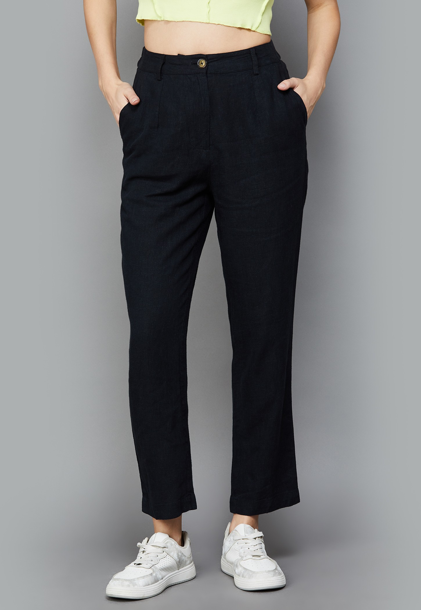 VAN HEUSEN Solid Trousers-picture-43