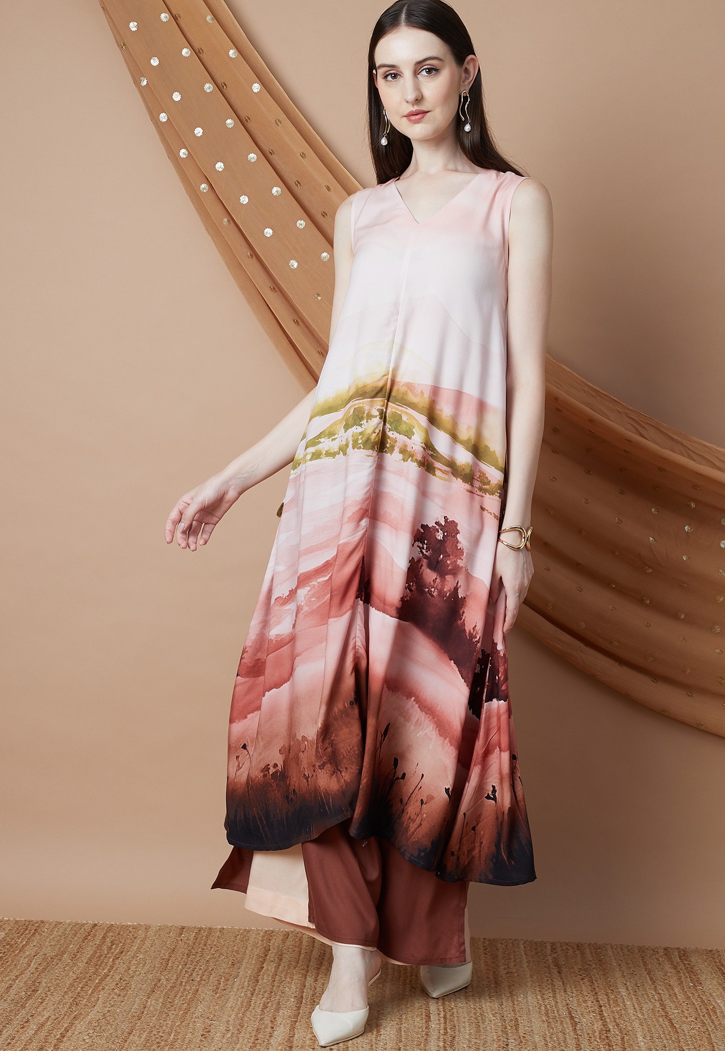 MELANGE Printed A-line Kurta-picture-37