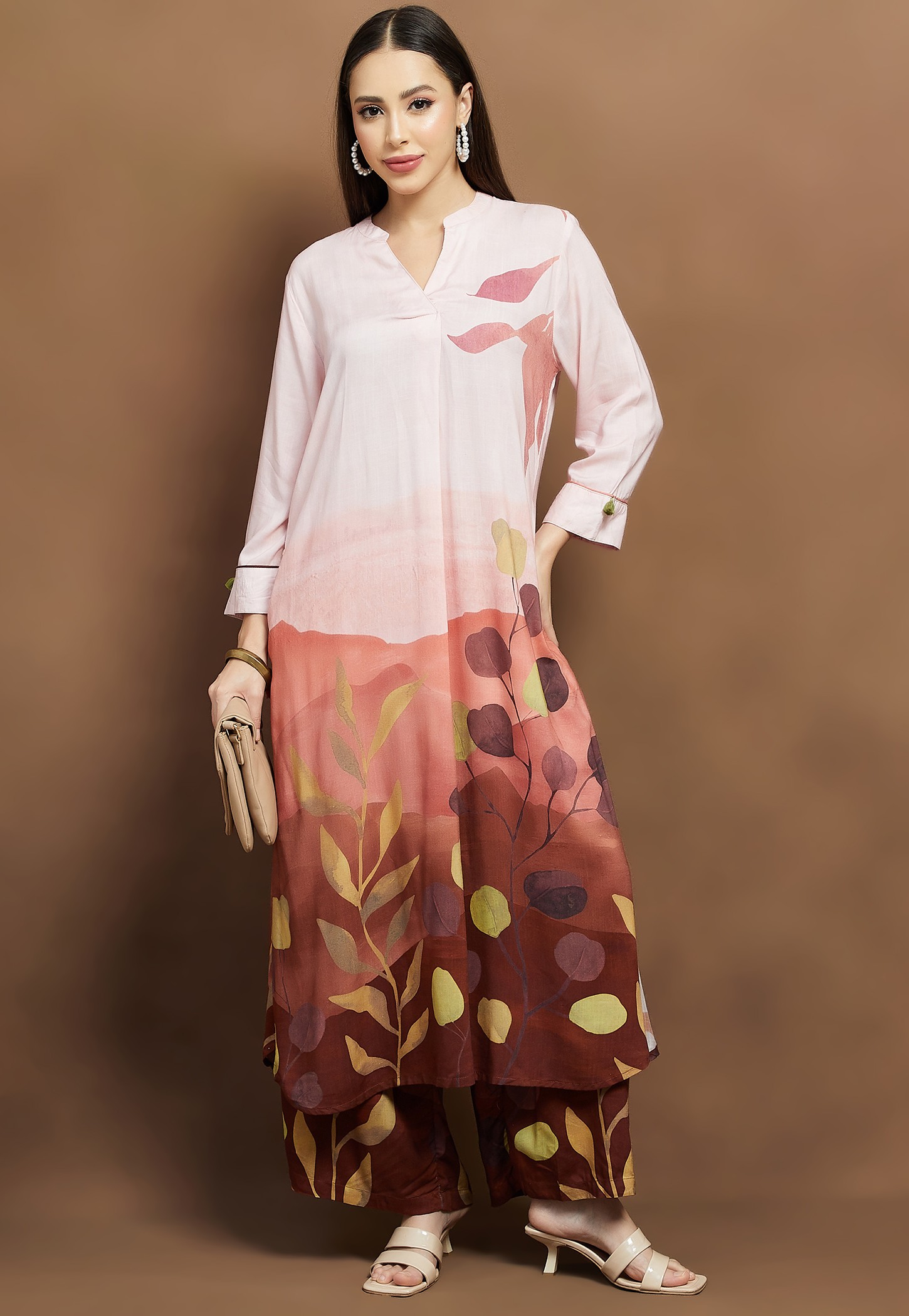 MELANGE Printed Straight Kurta Set-picture-54