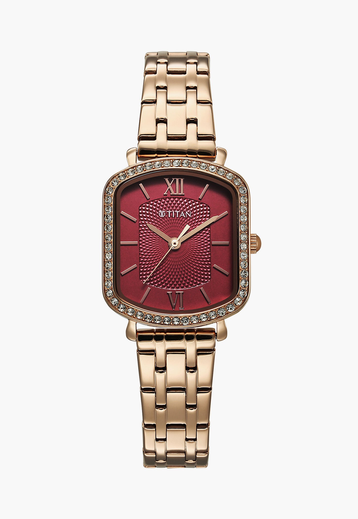 TITAN Purple Metro Embellished Analog Watch - 95323WM01-picture-11