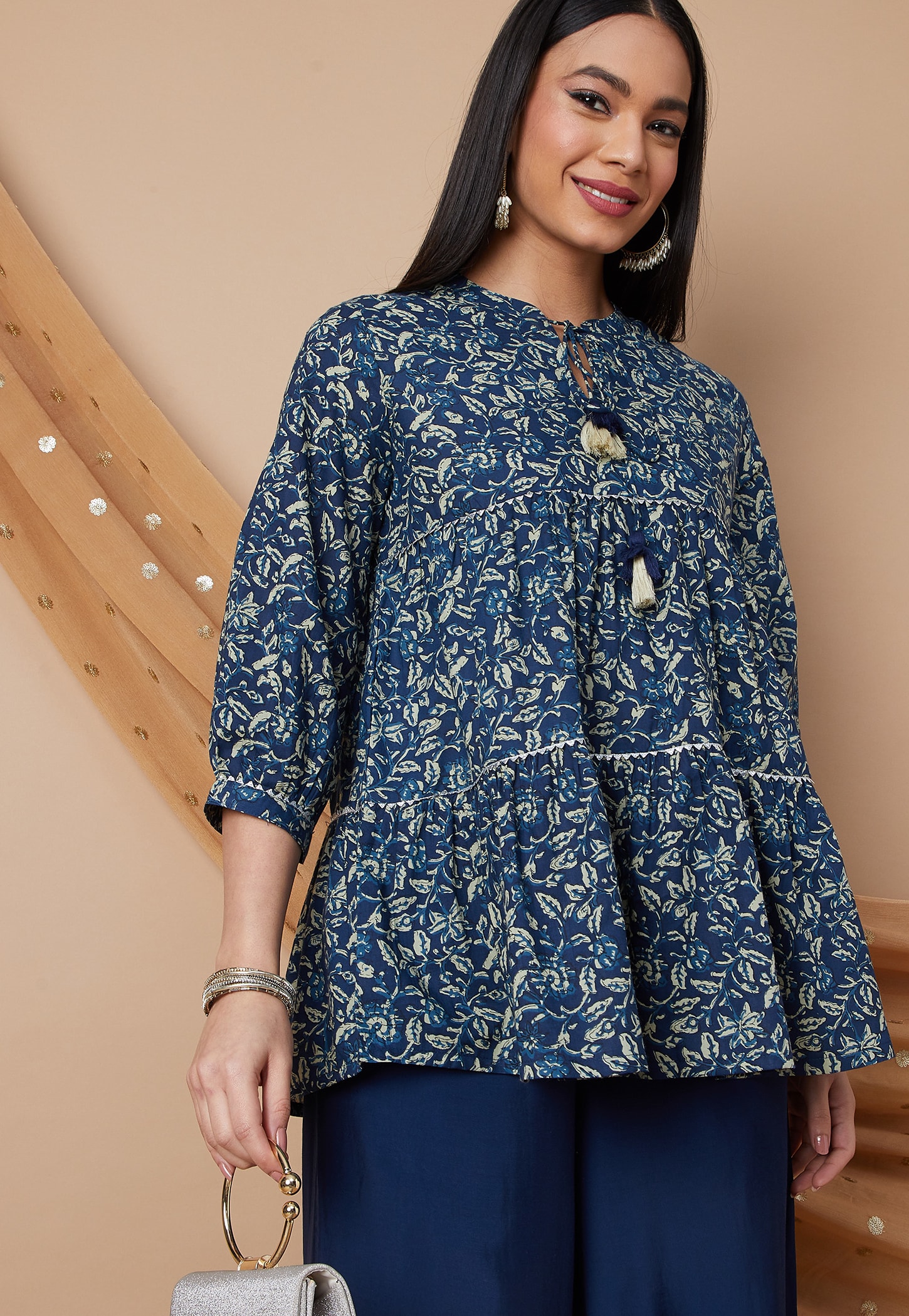 MELANGE Floral Print Tunic-picture-49