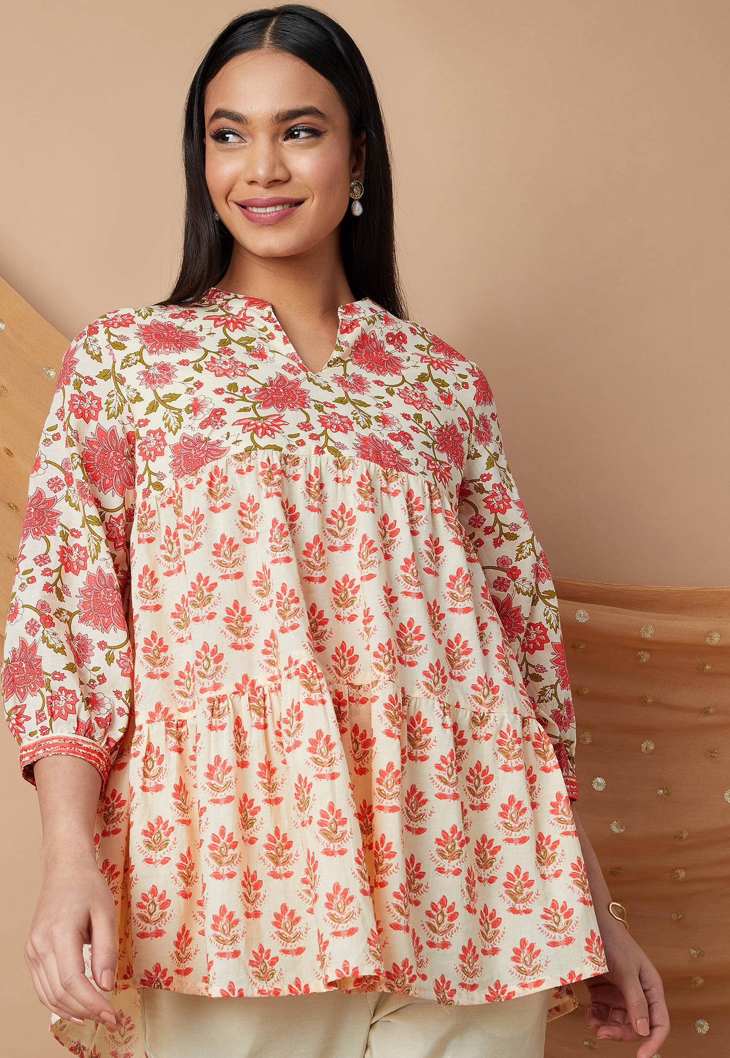 MELANGE Floral Print Tunic-picture-20
