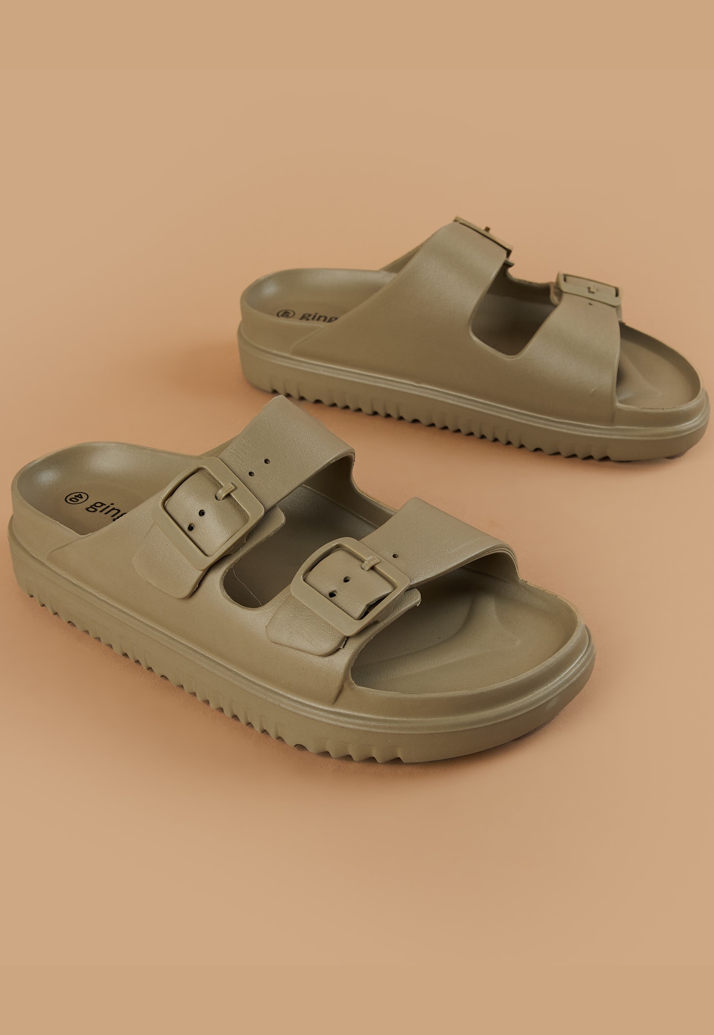 GINGER Solid Double Strap Sandals-picture-38