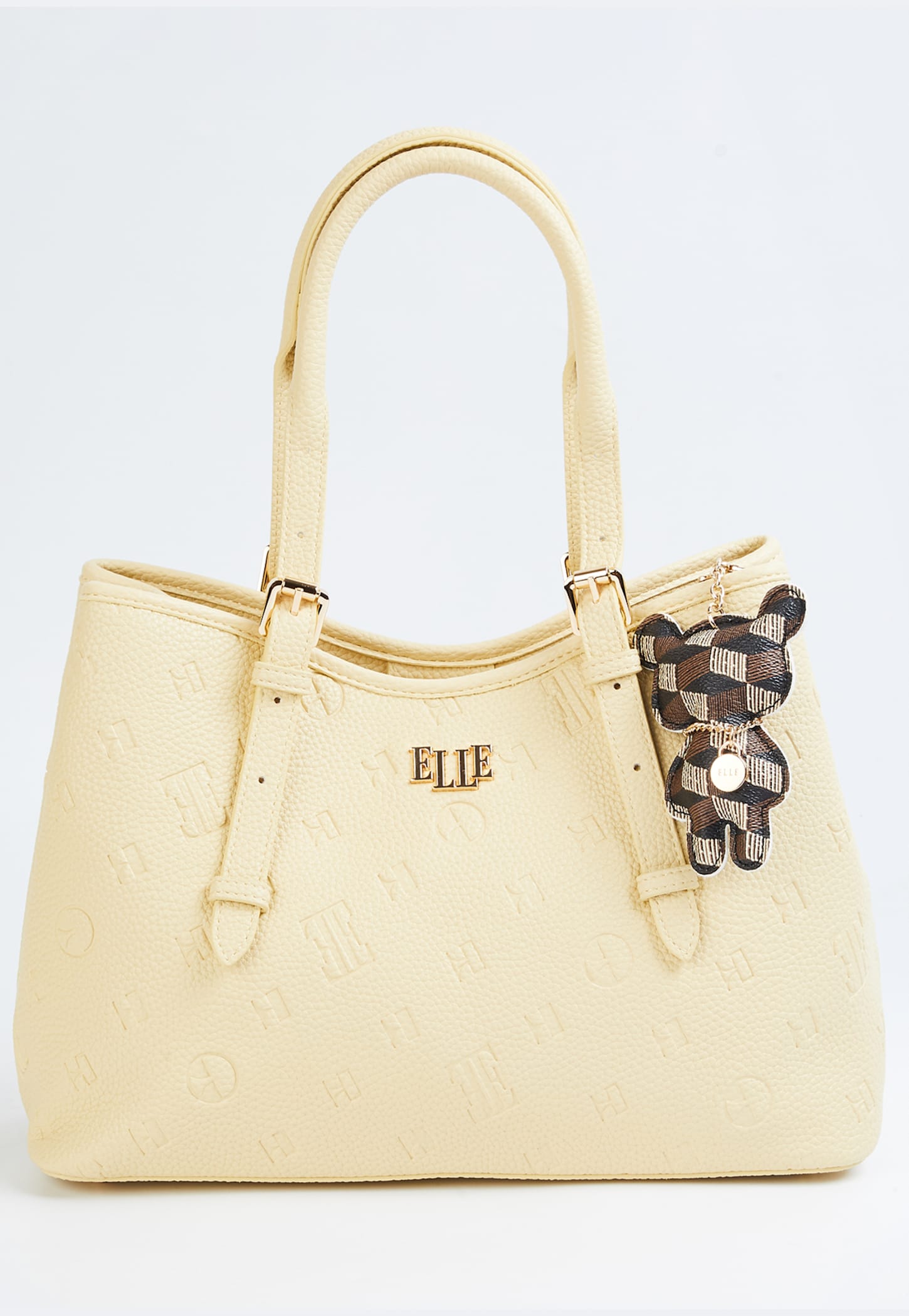 ELLE Debossed Handheld Bag with Charm-picture-13