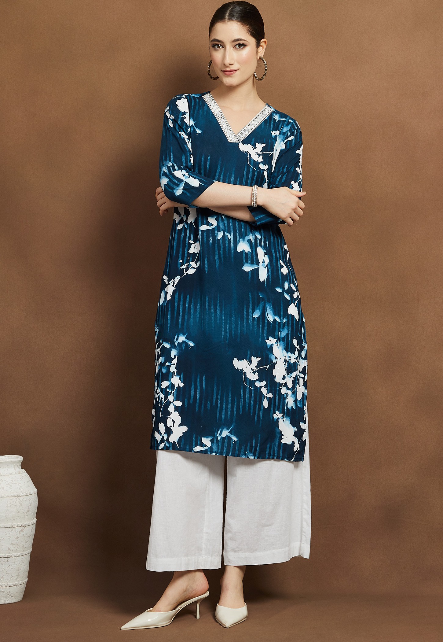 MELANGE Printed Straight Kurta-picture-26