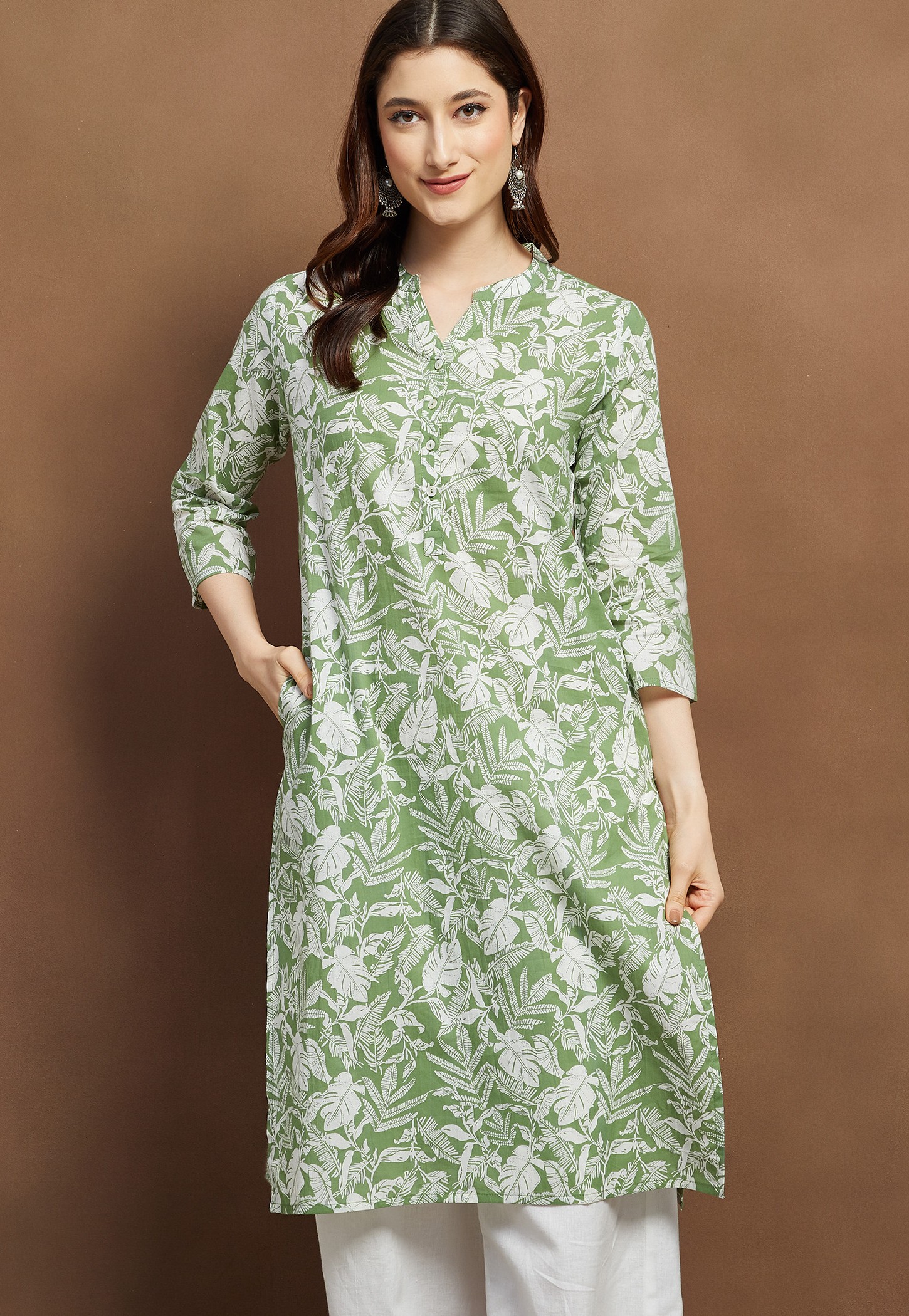 MELANGE Printed Straight Kurta-picture-35