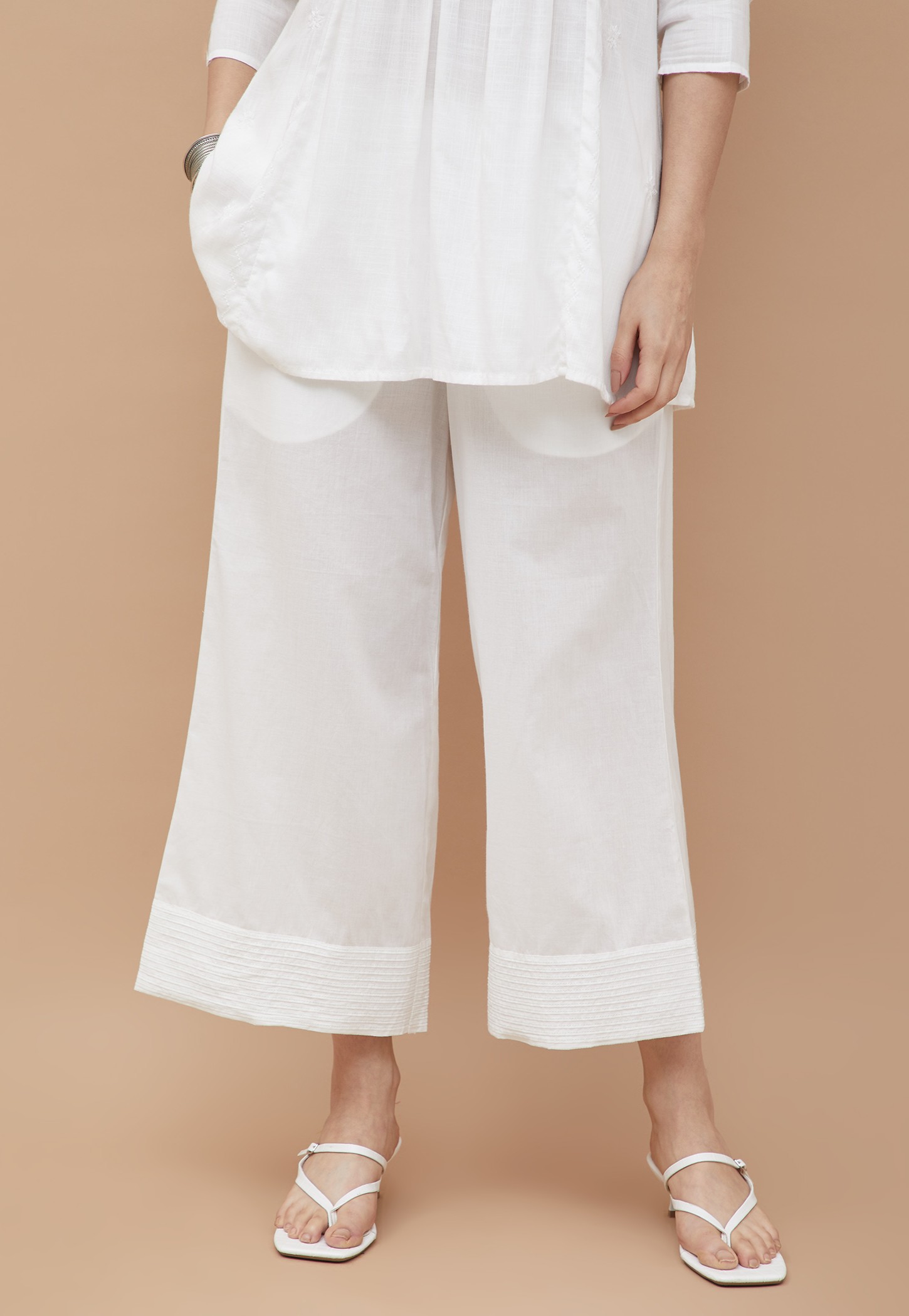 MELANGE Solid Palazzos-picture-10