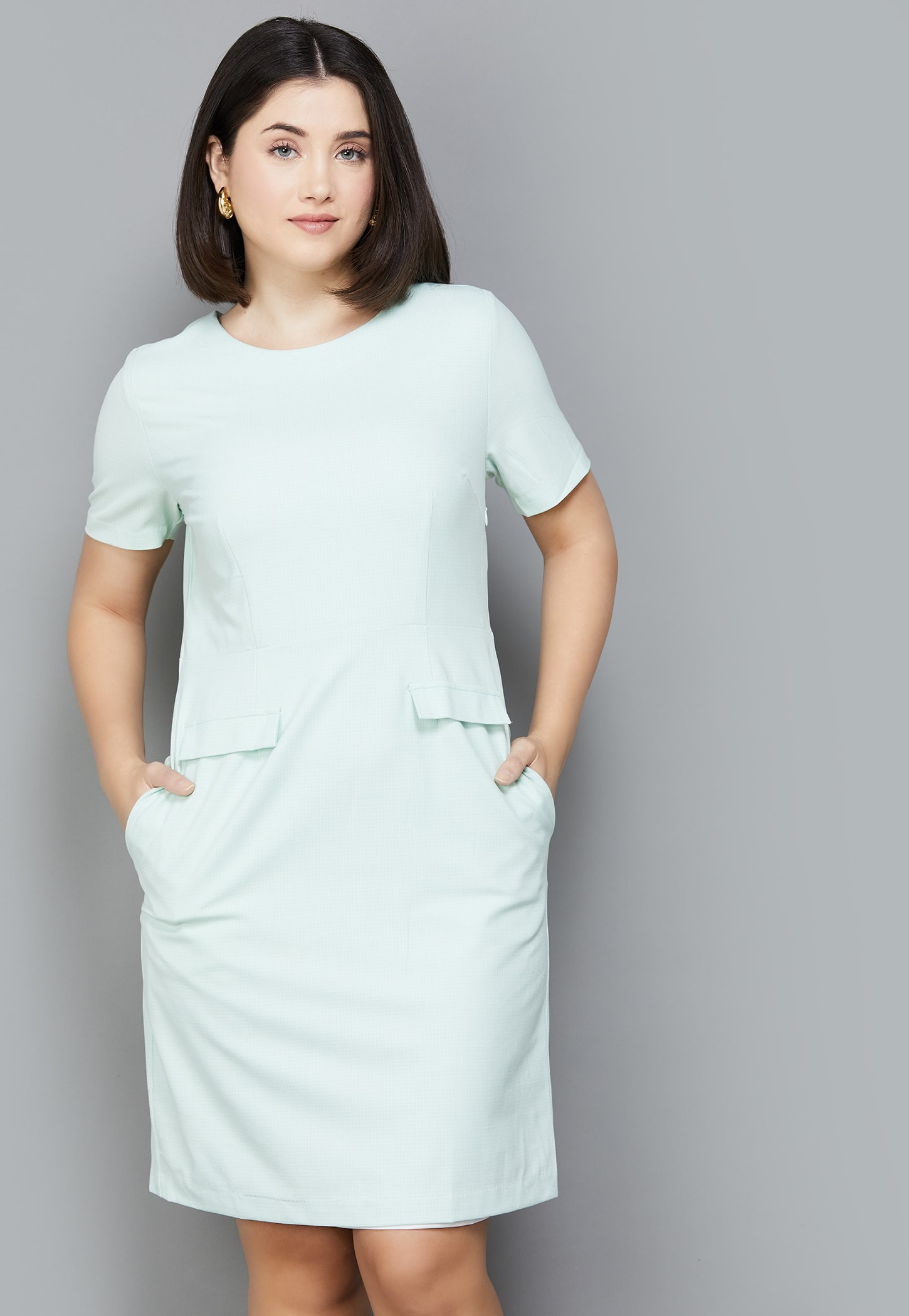 VAN HEUSEN Solid Shift Dress-picture-51
