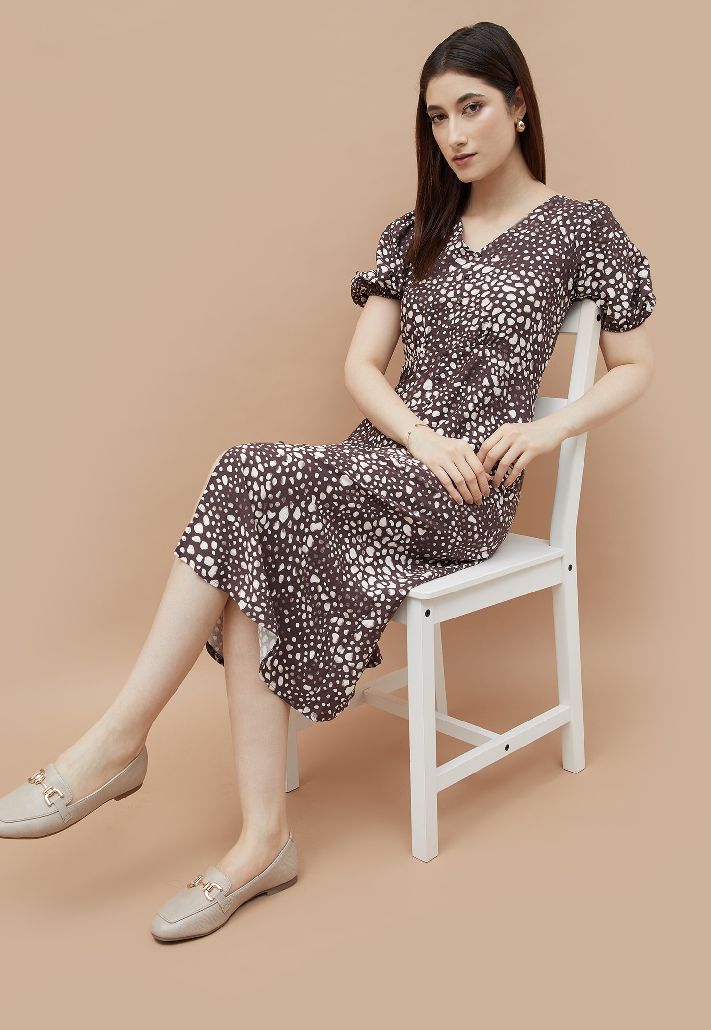 CODE Floral Print A-Line Dress-picture-28