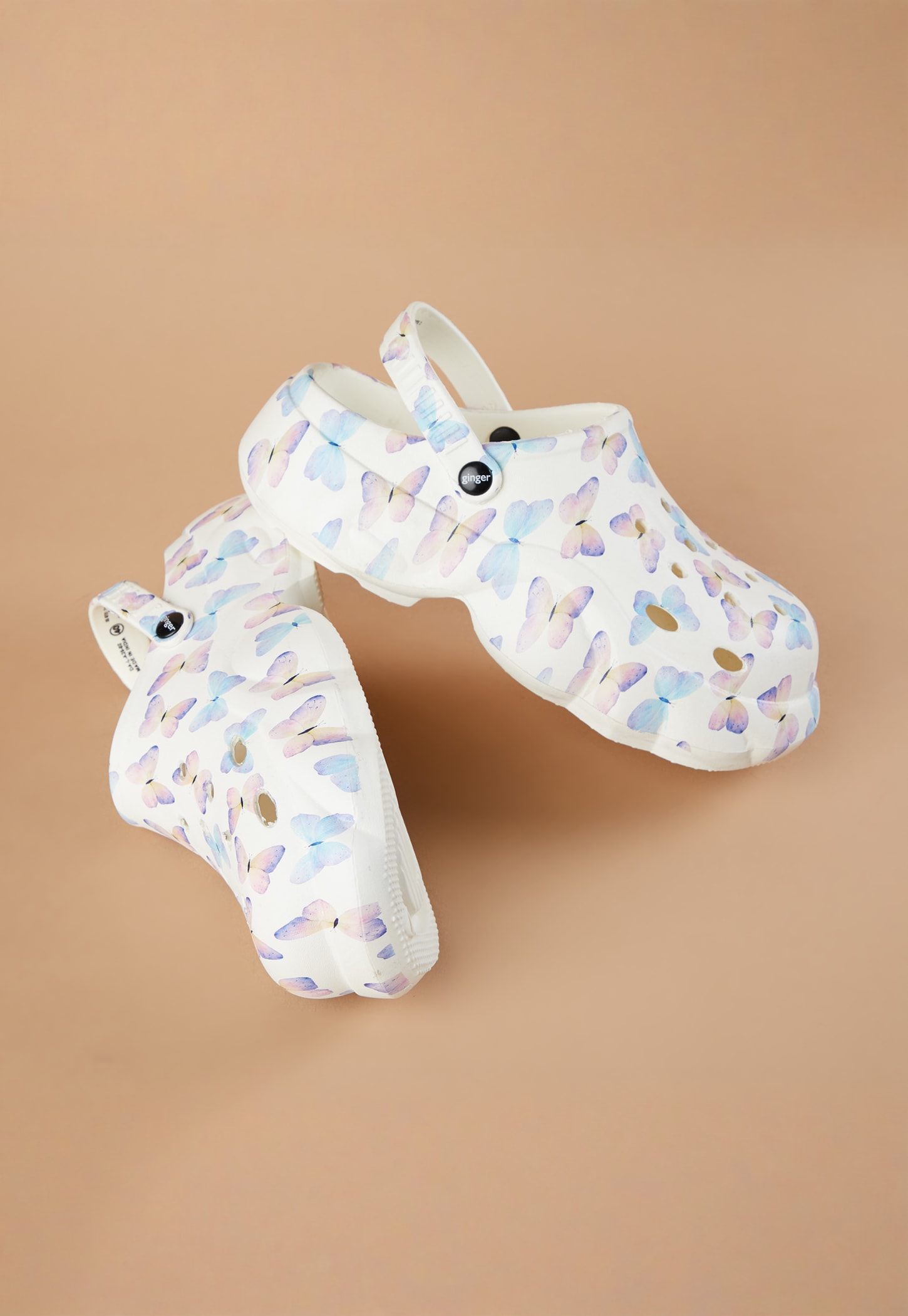 GINGER Butterfly Print Clogs-picture-53
