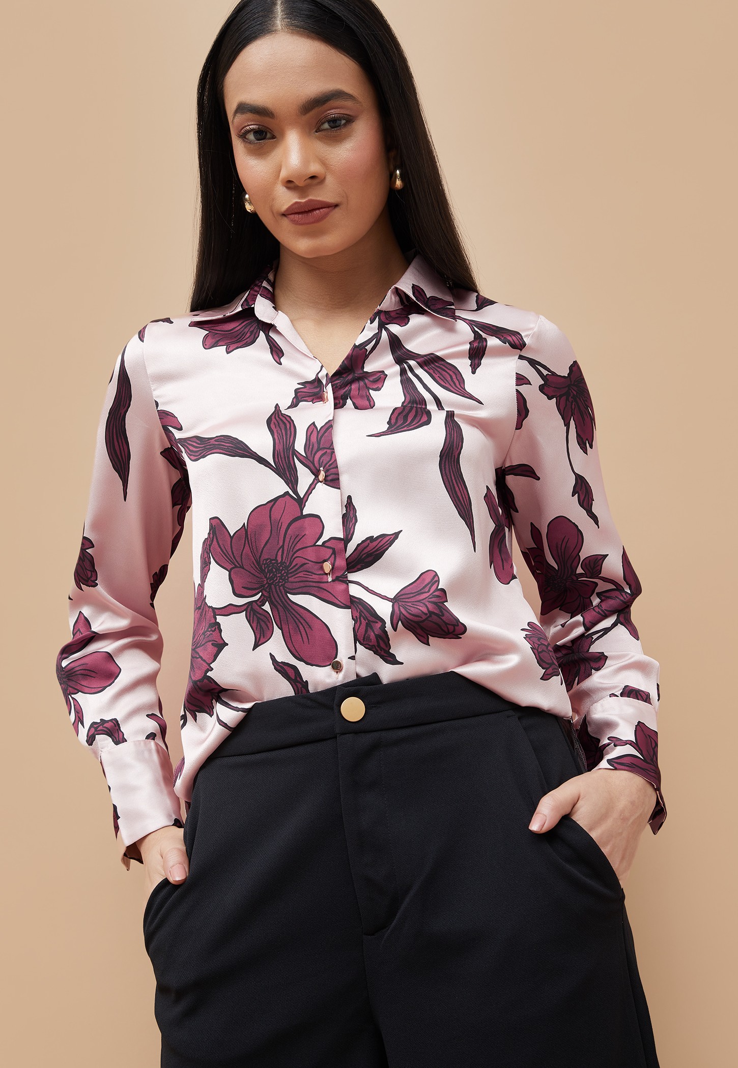 CODE Floral Print Shirt-picture-24