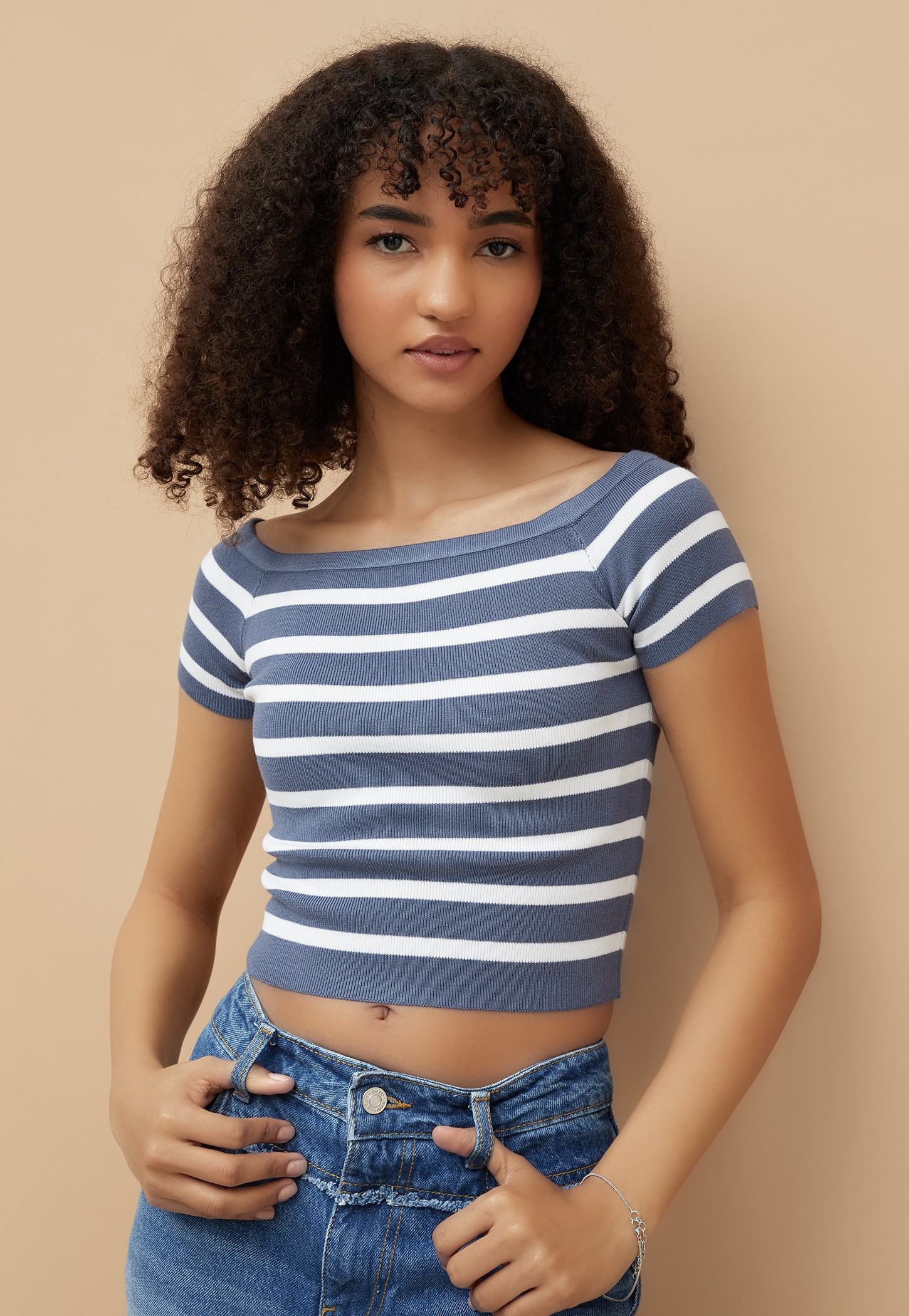 GINGER Striped Crop Top-picture-34