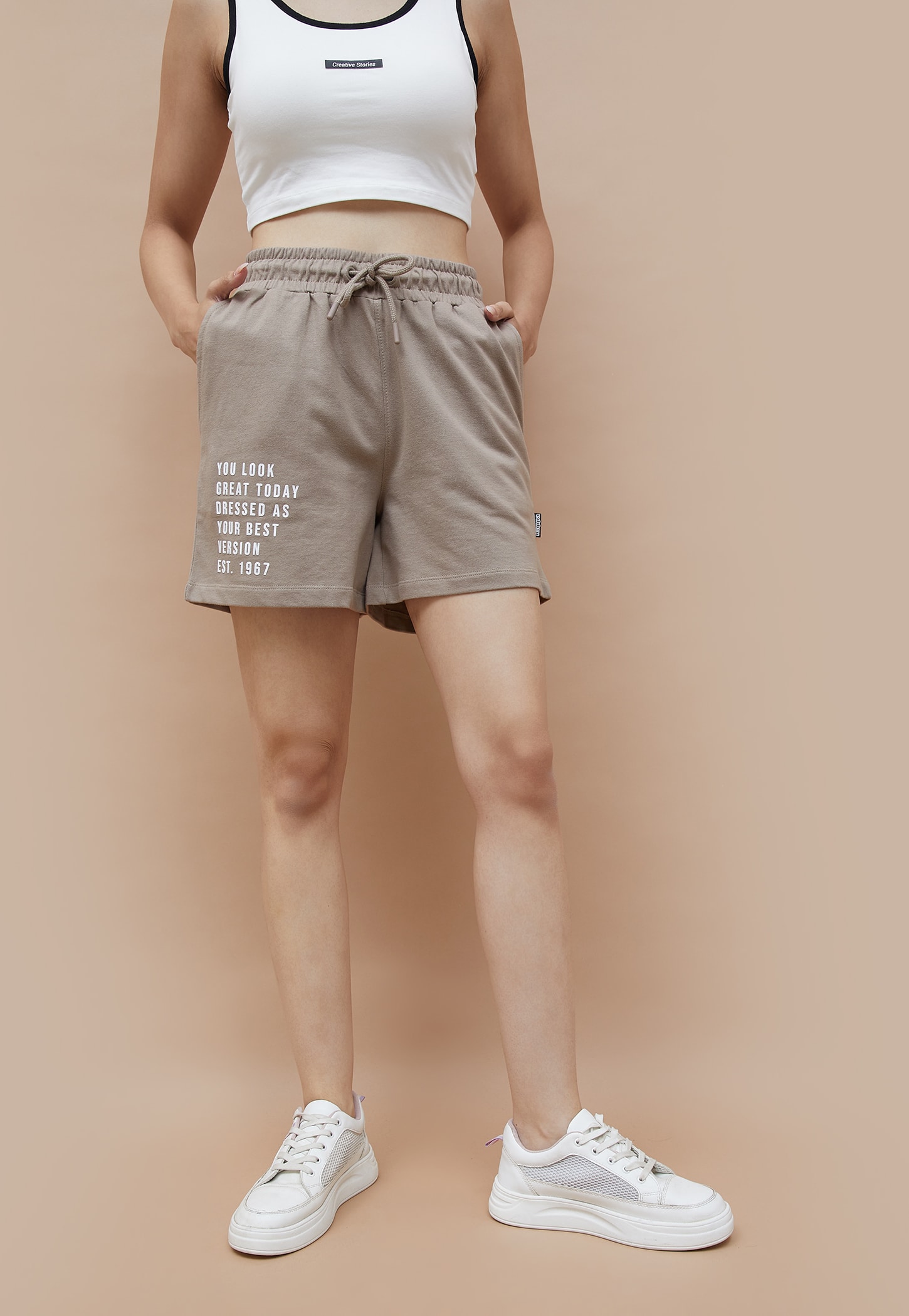 KAPPA Typographic Print Athletic Shorts