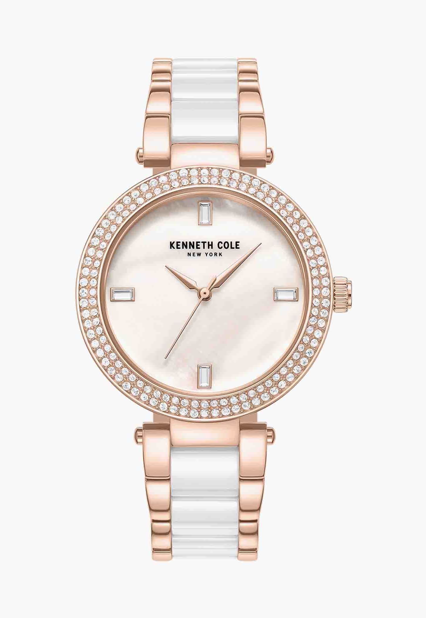 KENNETH COLE Embellished Dial Bracelet Strap Analog Watch - NTKCWLG0062901LD